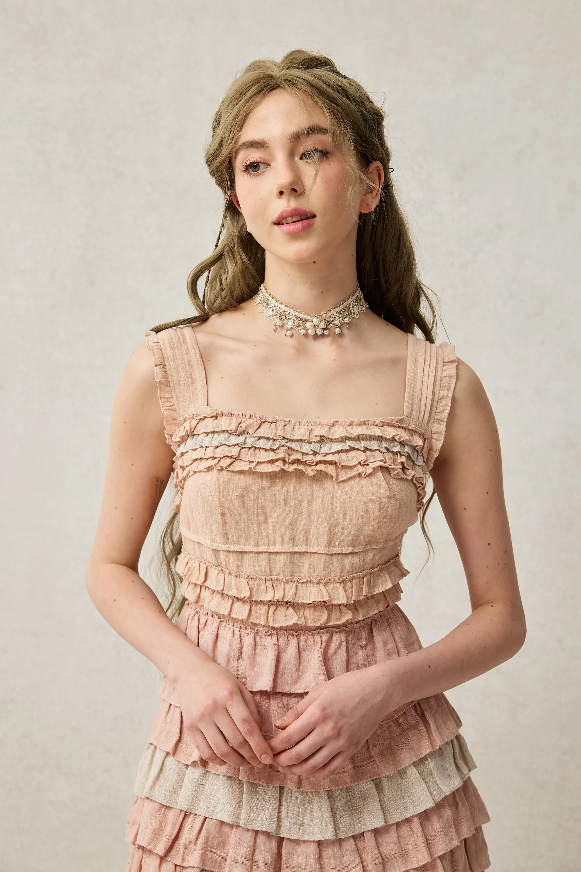 Petals 22 | Dreamy gradient Linen Dress - Image 11