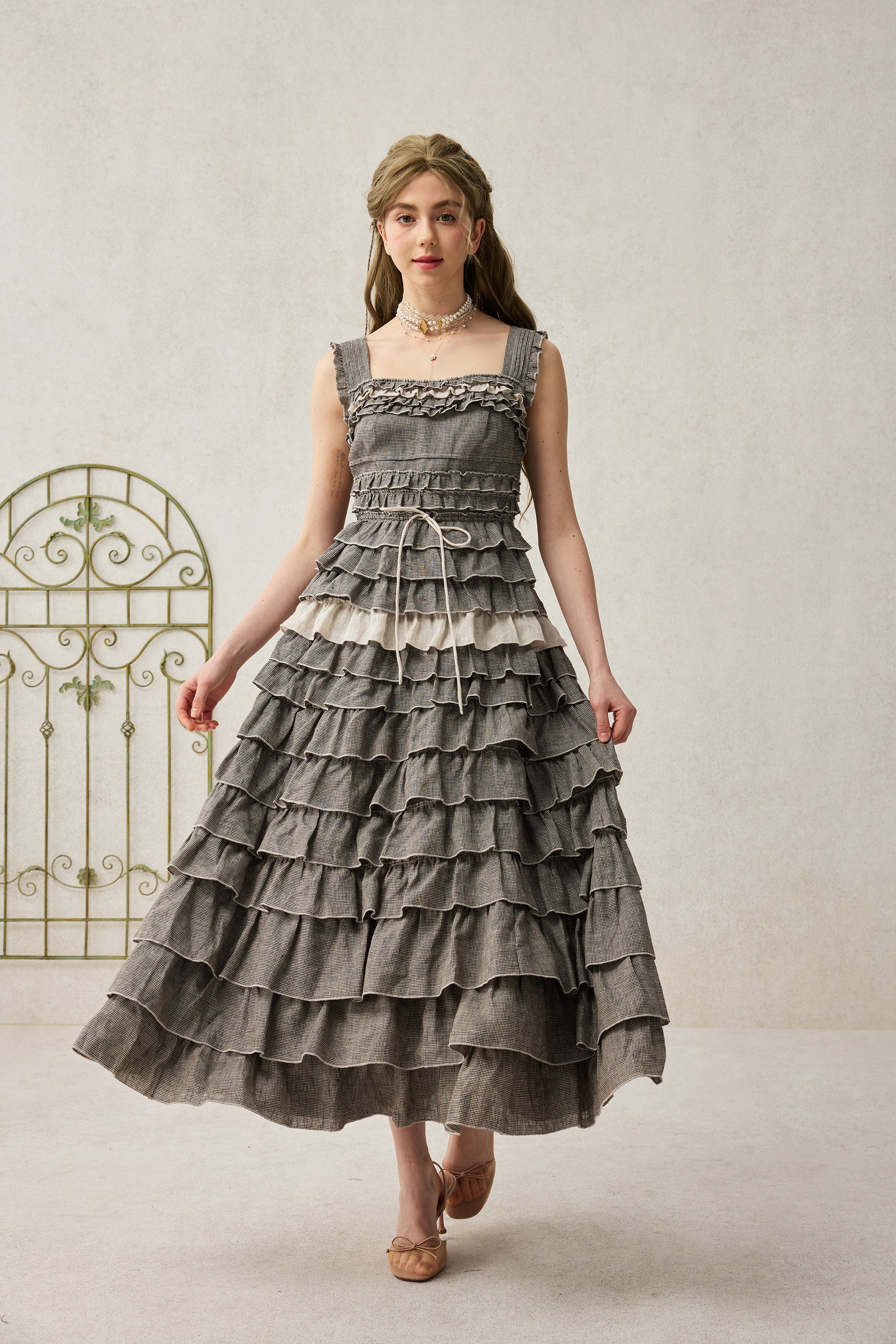 Petals 22 | Dreamy gradient Linen Dress - Image 14