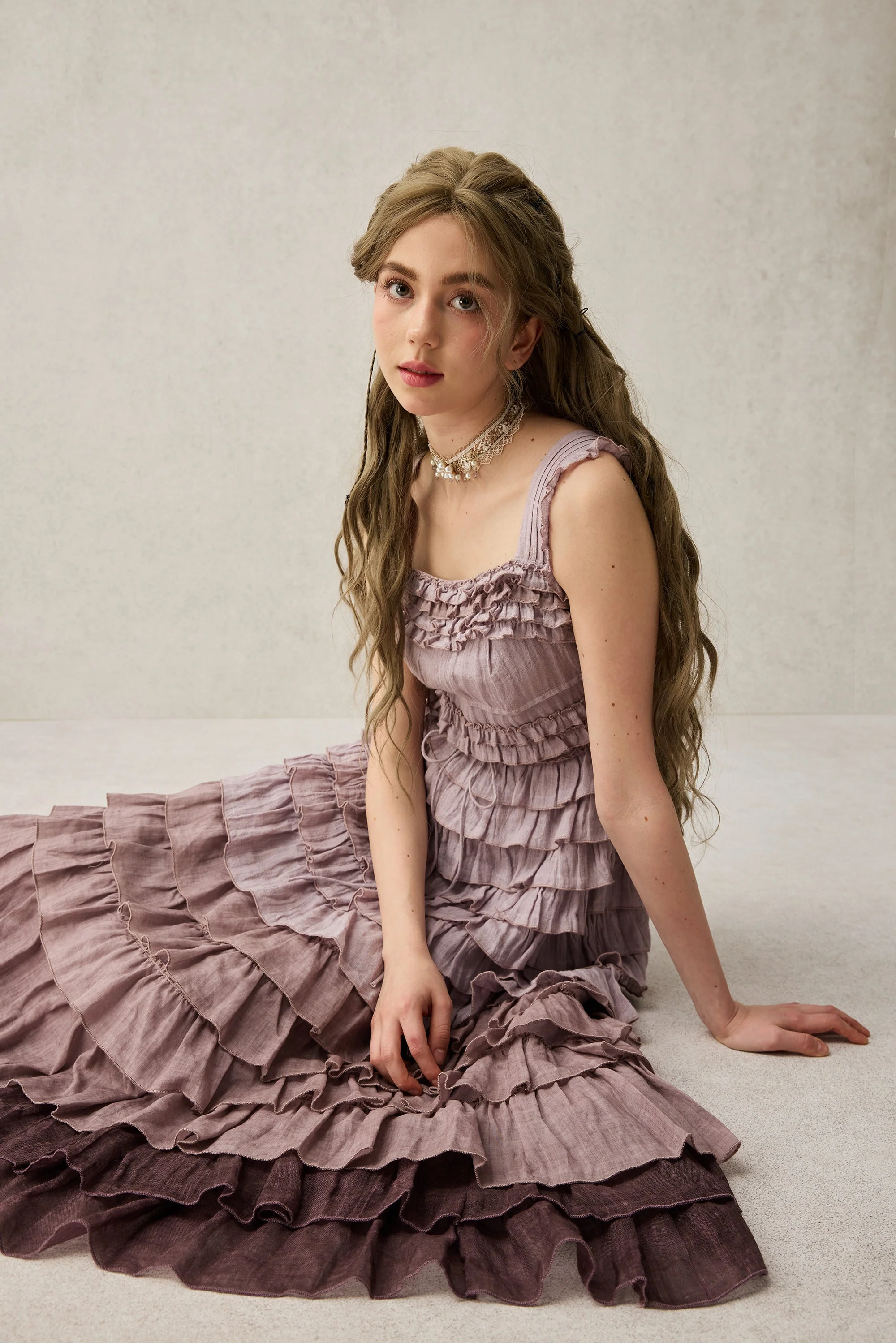 Petals 22 | Dreamy gradient Linen Dress - Image 16