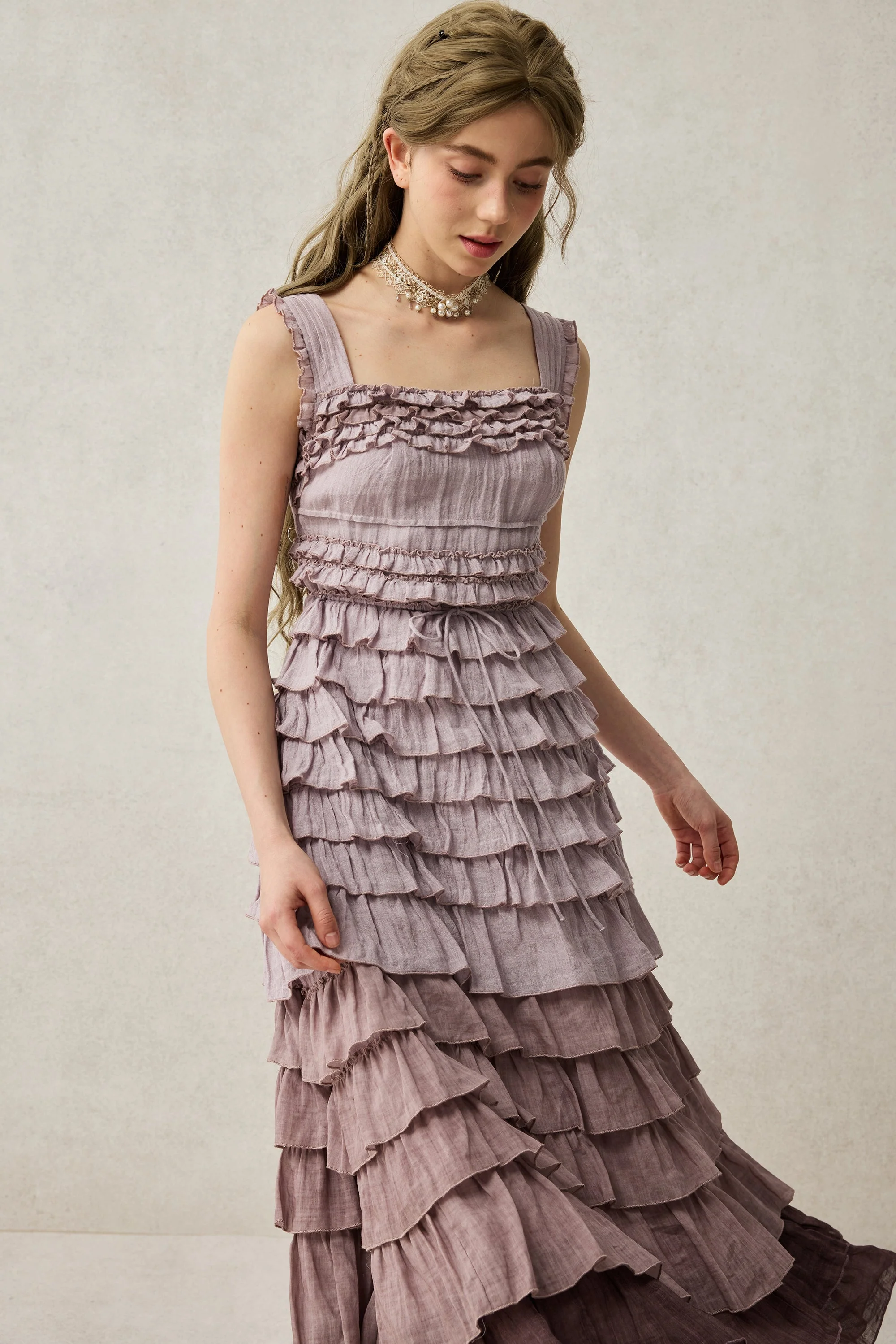 Petals 22 | Dreamy gradient Linen Dress - Image 17