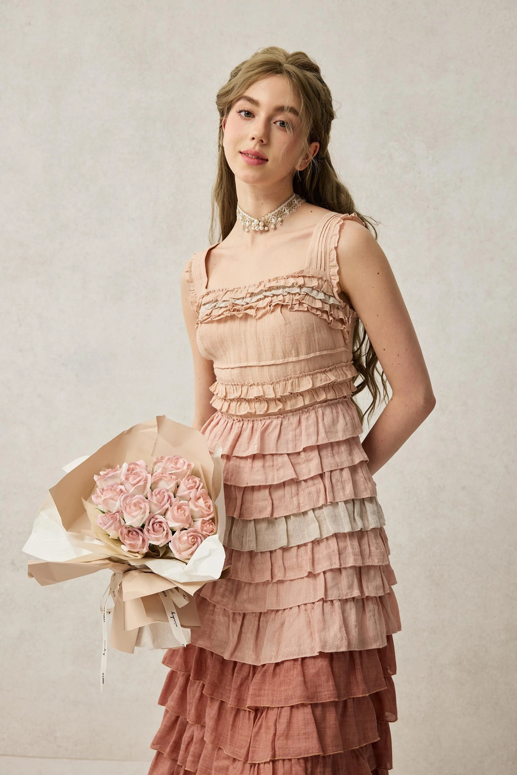 Petals 22 | Dreamy gradient Linen Dress - Image 7