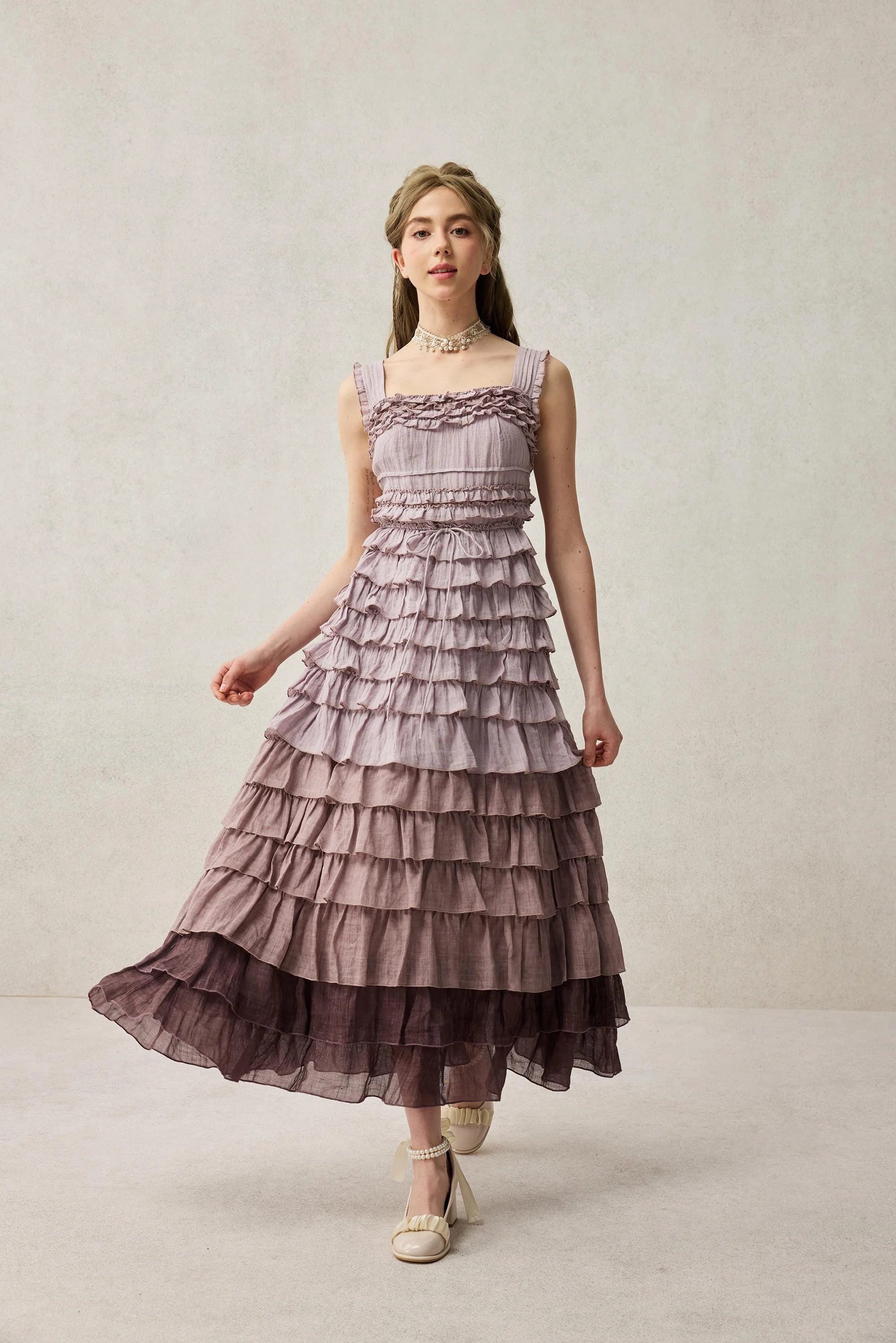Petals 22 | Dreamy gradient Linen Dress - Image 10