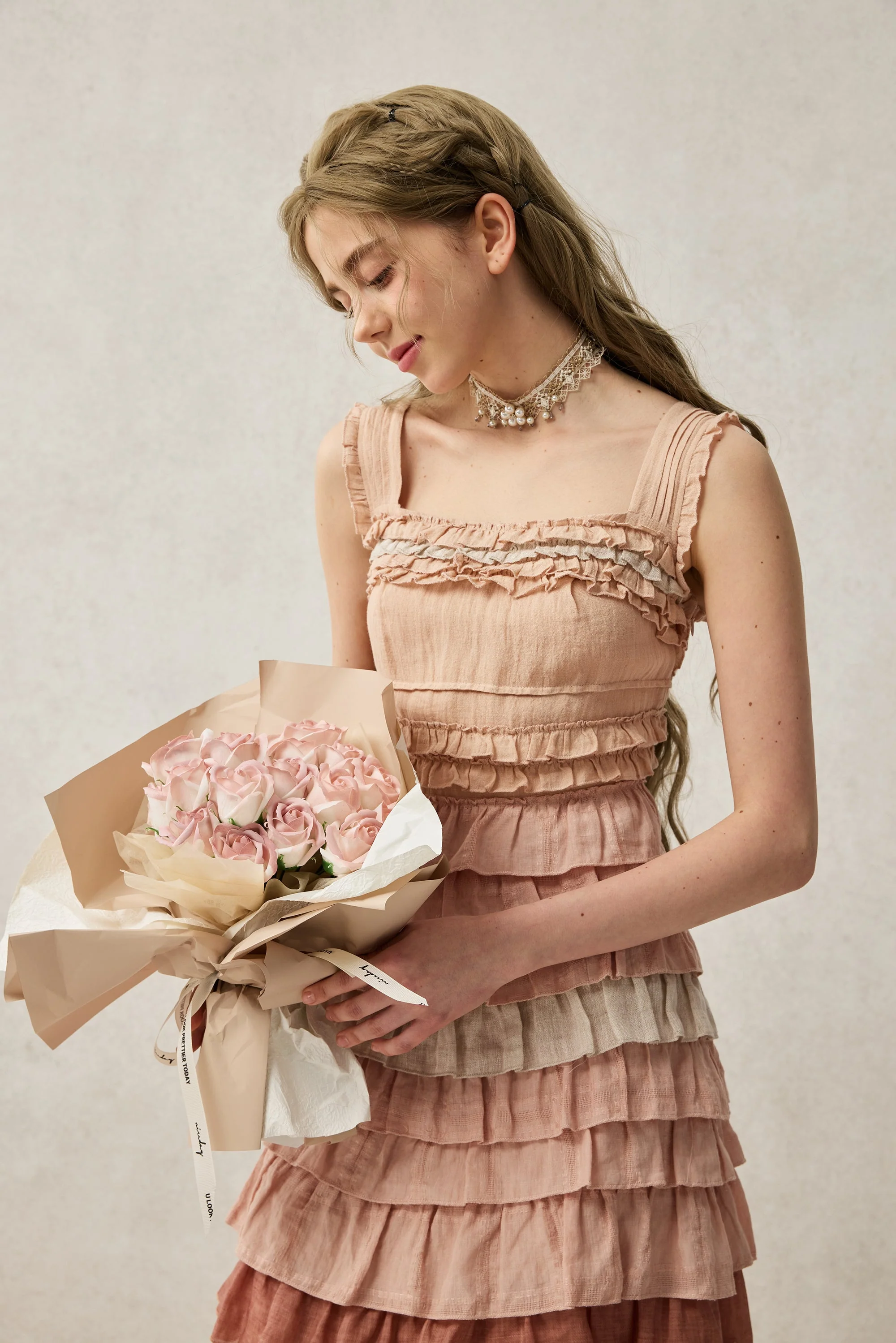 Petals 22 | Dreamy gradient Linen Dress - Image 12