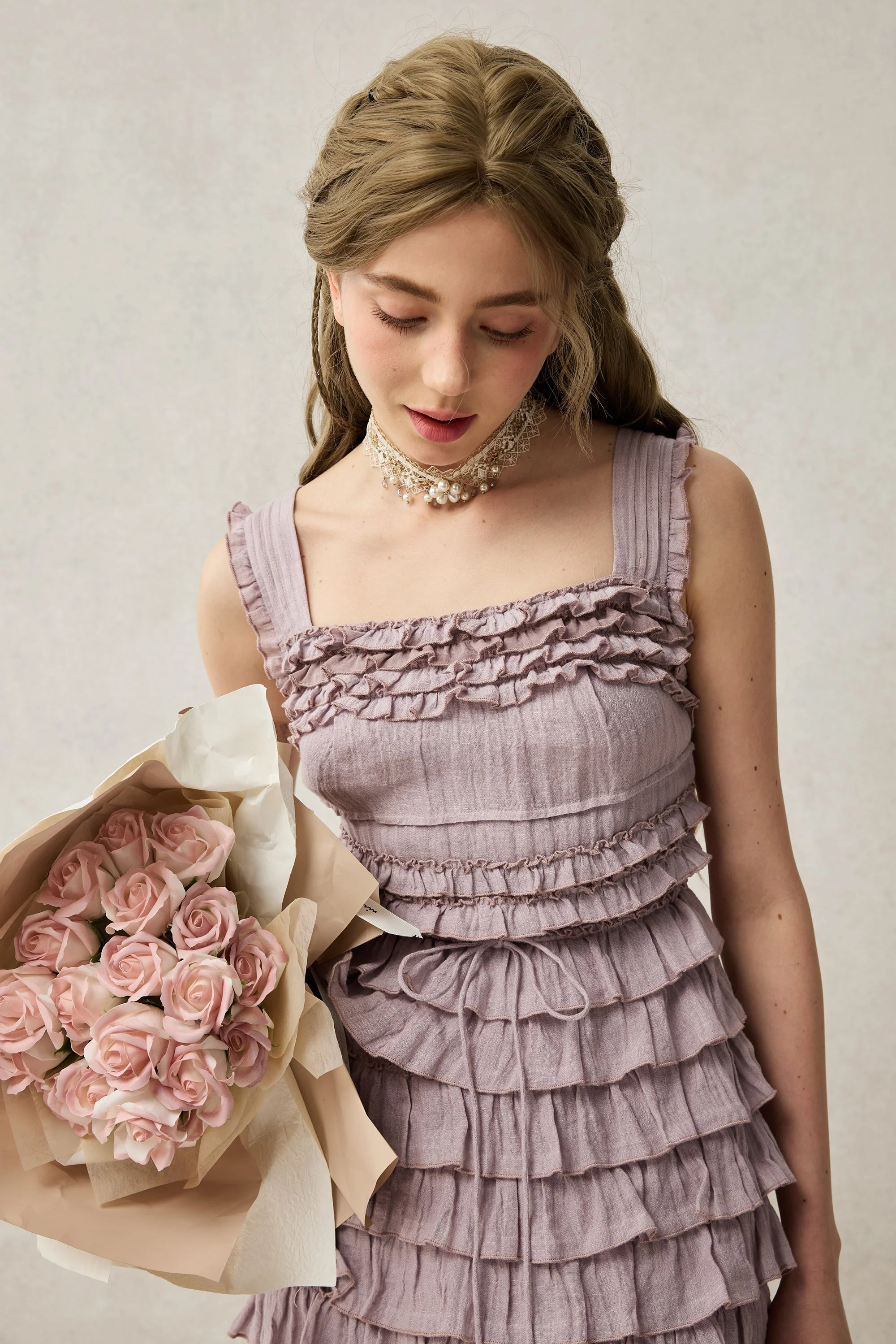 Petals 22 | Dreamy gradient Linen Dress - Image 16