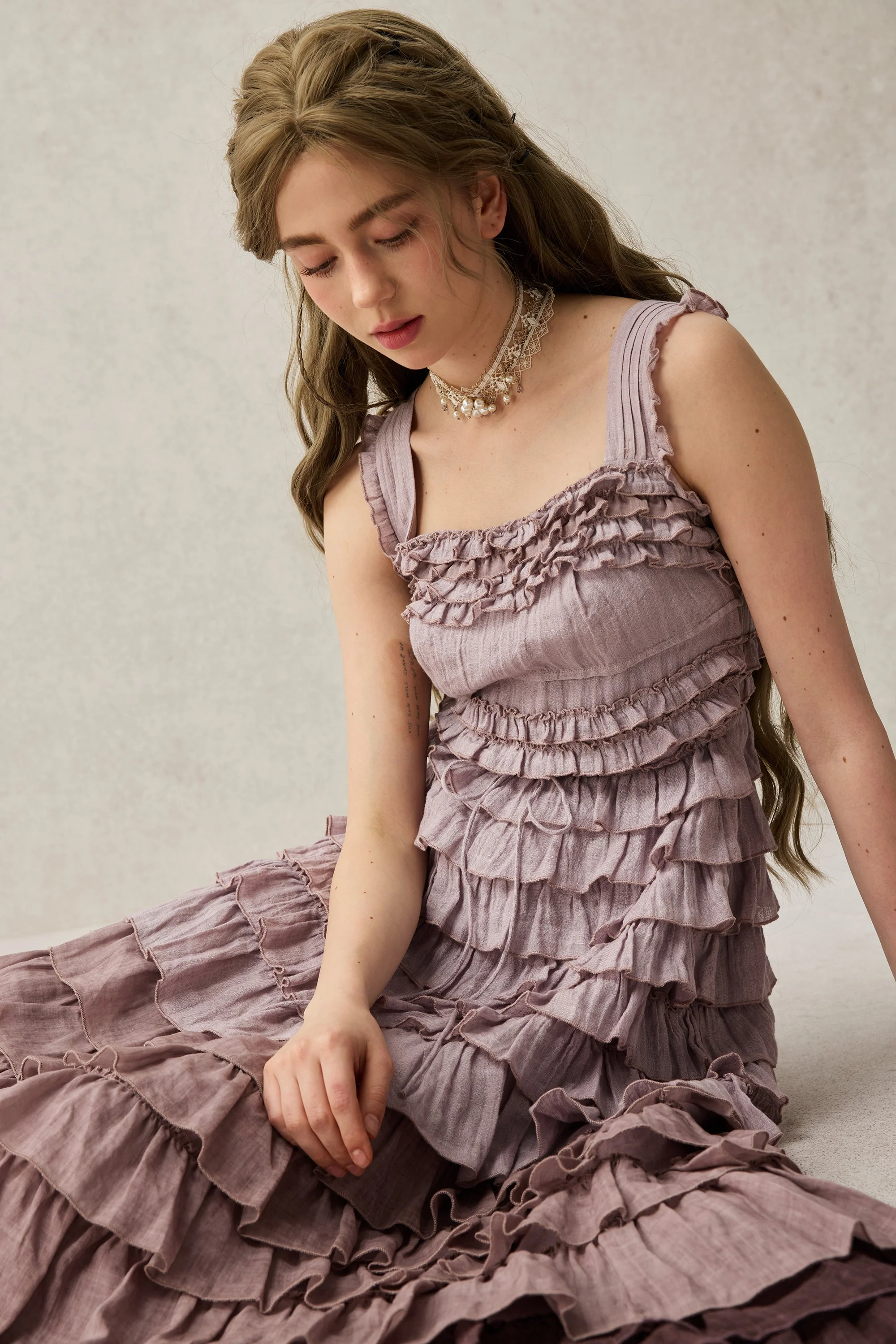 Petals 22 | Dreamy gradient Linen Dress - Image 17
