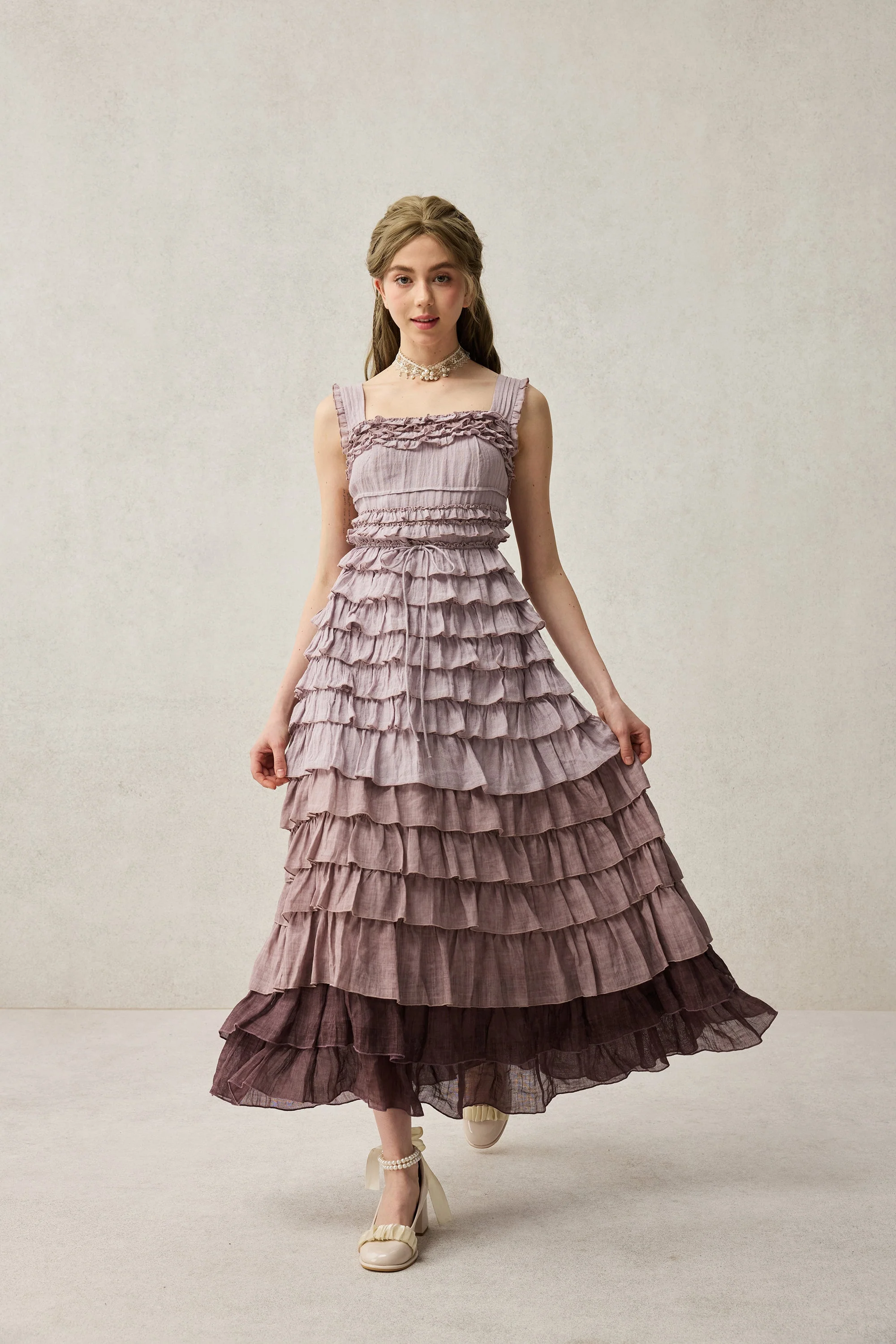 Petals 22 | Dreamy gradient Linen Dress - Image 19