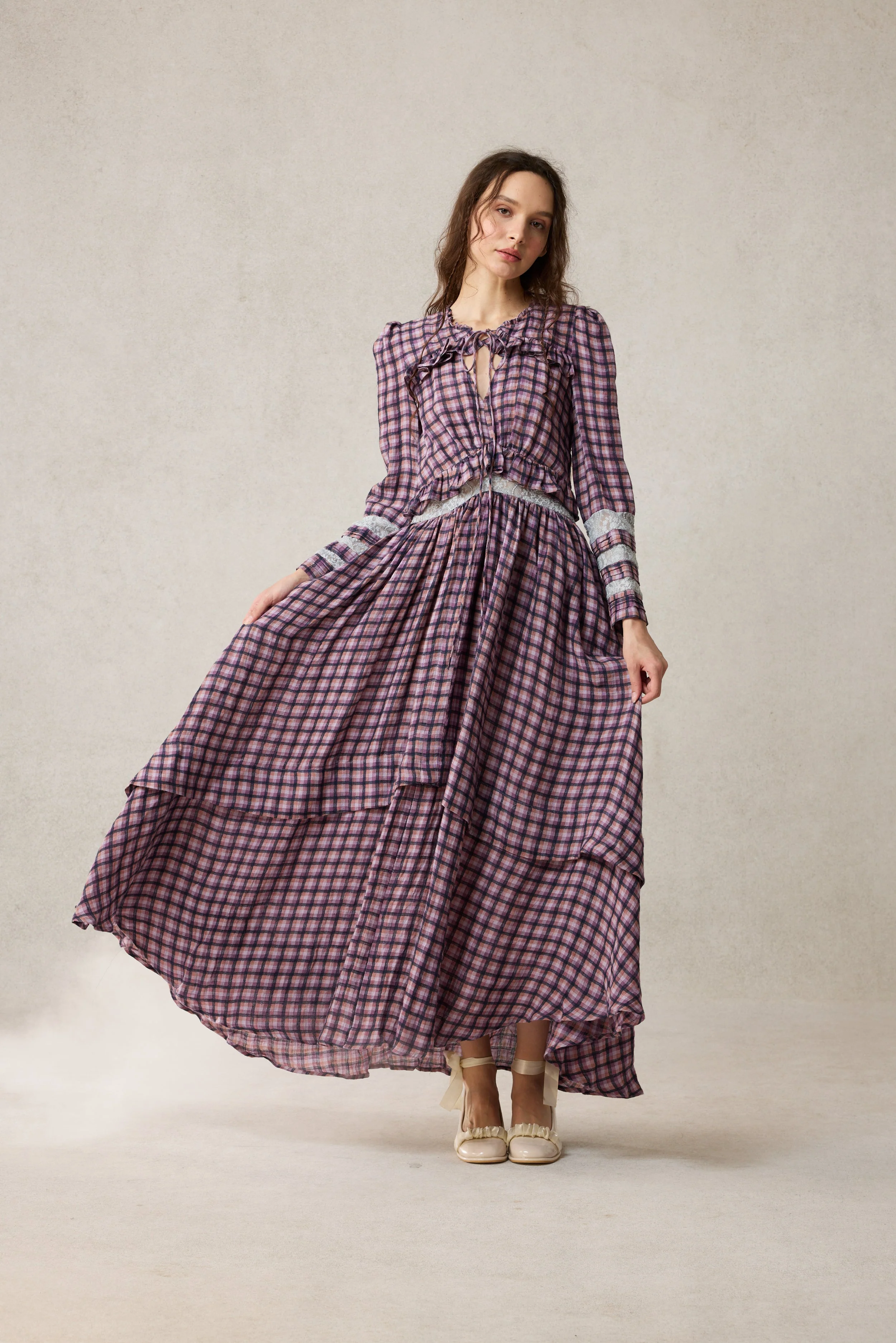 Rosewood 17 | Lace Linen Dress Gown - Image 13