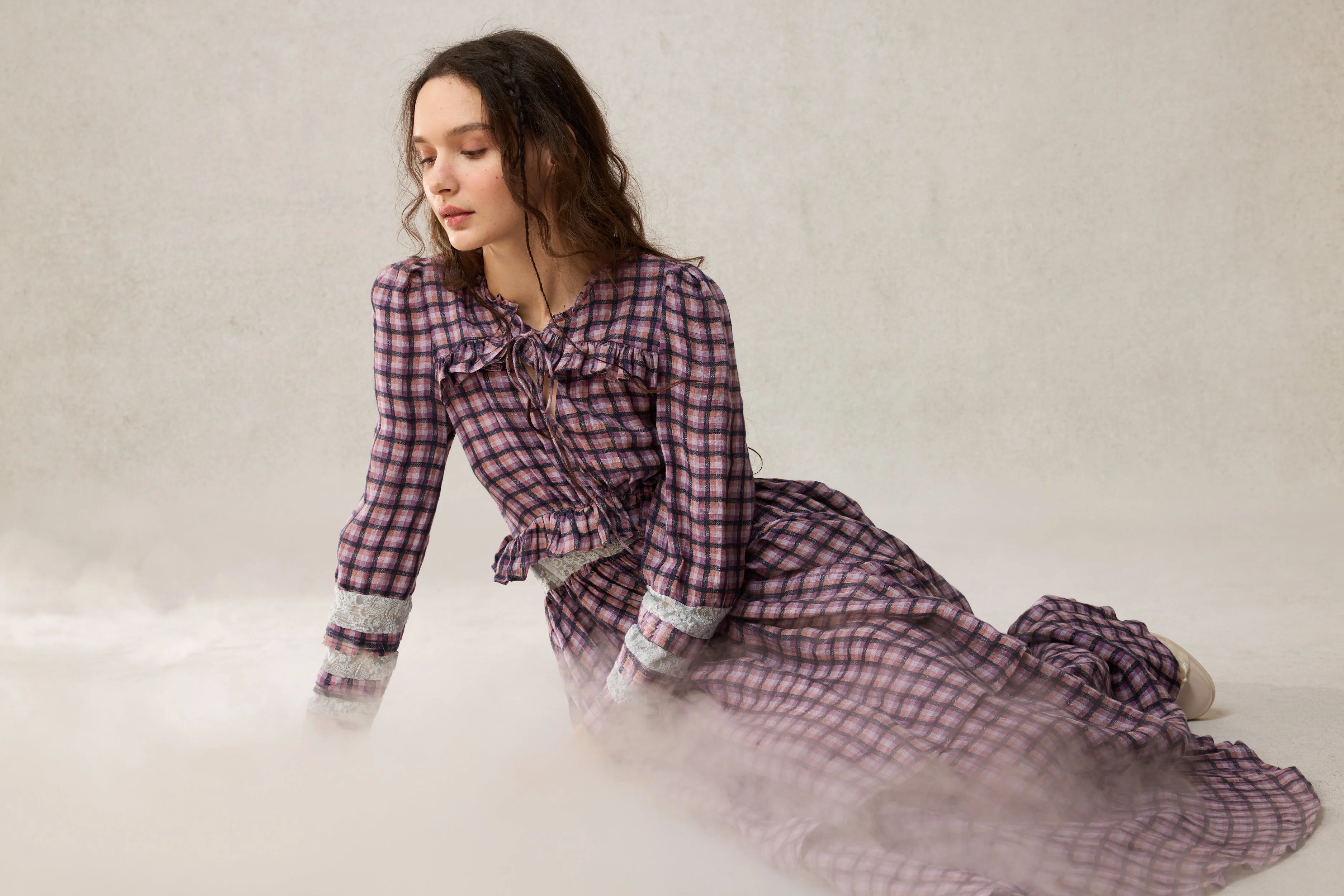 Rosewood 17 | Lace Linen Dress Gown - Image 14