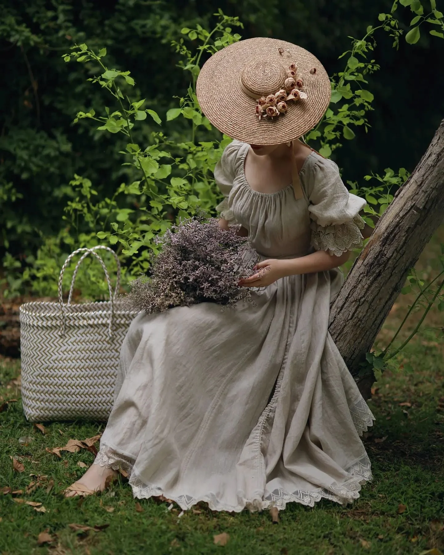 Elowen 27 | Lace Linen dress gown ( 2 way to wear ) - Image 7