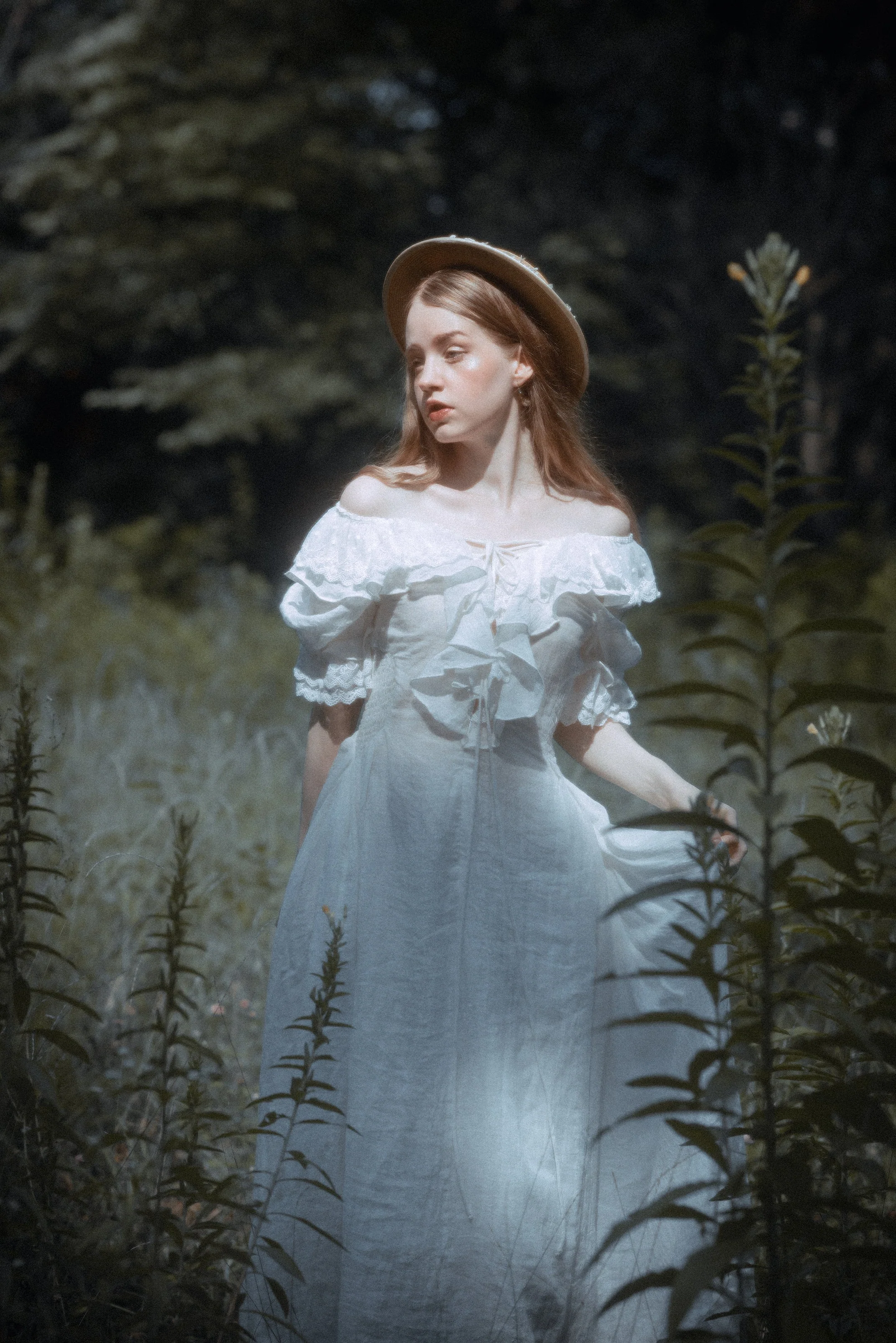 Elysia 15 | Lace-up linen flared dress - Image 13