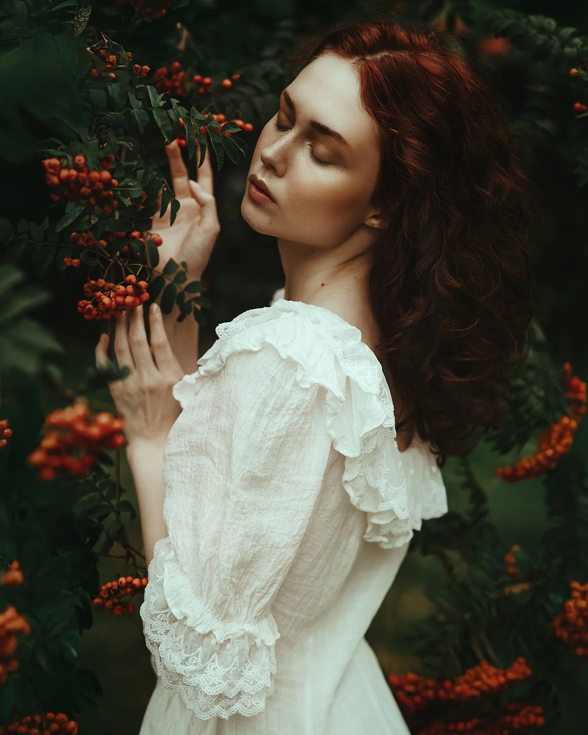 Elysia 15 | Lace-up linen flared dress - Image 8