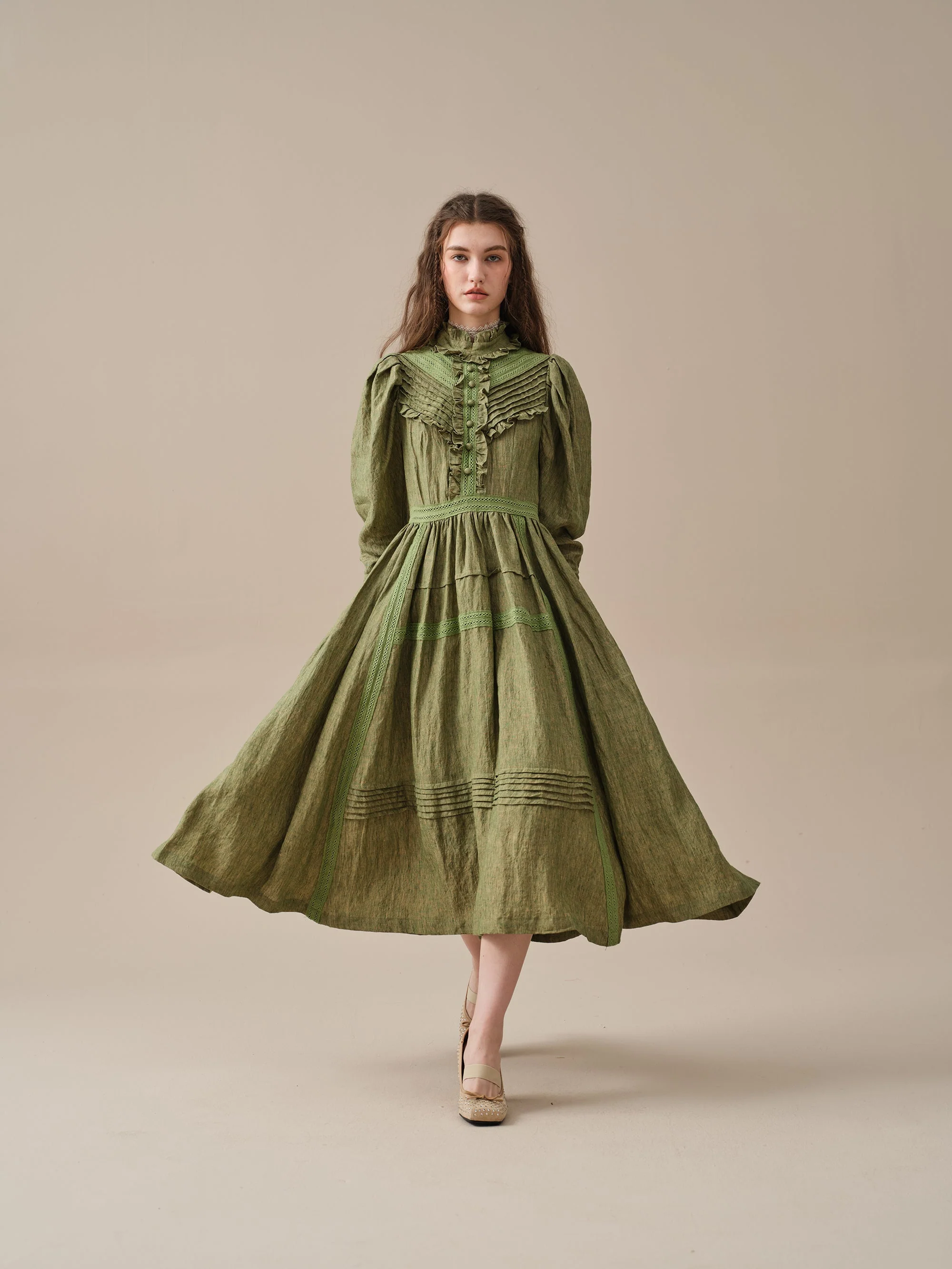 MARY 18 | VINTAGE LINEN DRESS GOWN - Image 21