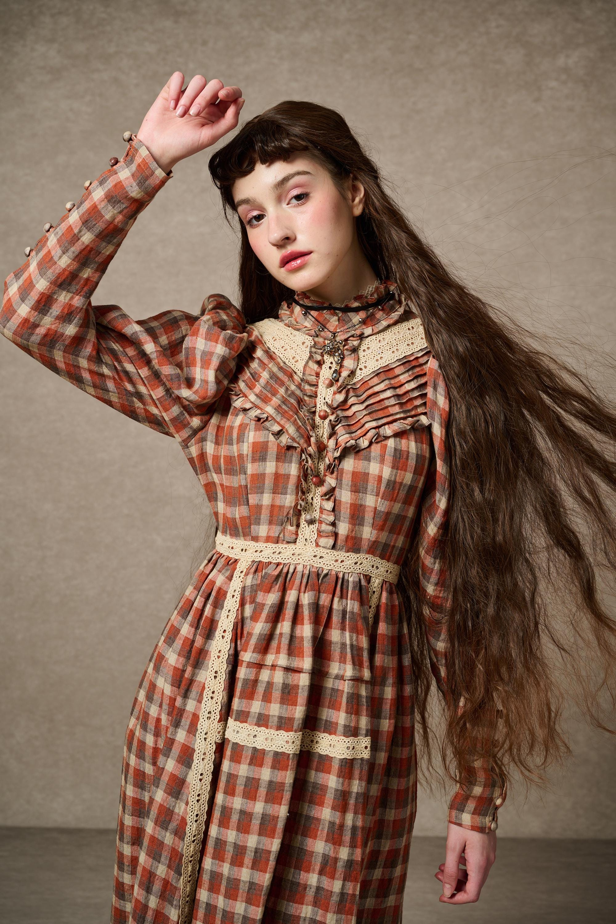 MARY 18 | VINTAGE LINEN DRESS GOWN - Image 14