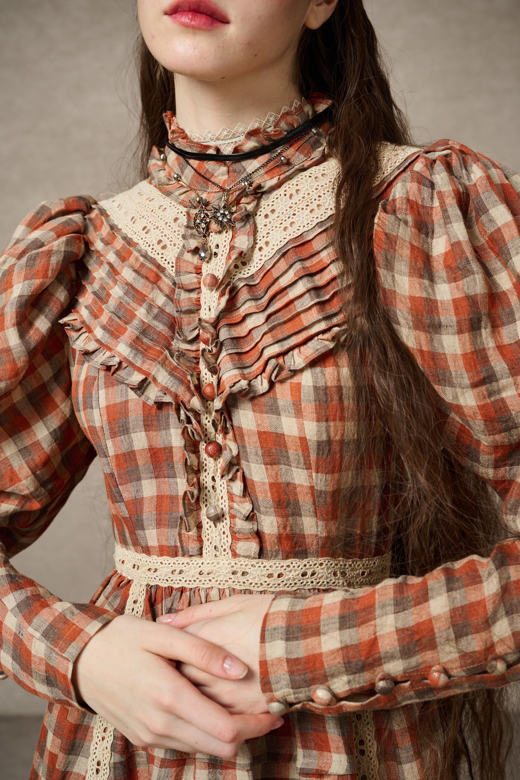 MARY 18 | VINTAGE LINEN DRESS GOWN - Image 15