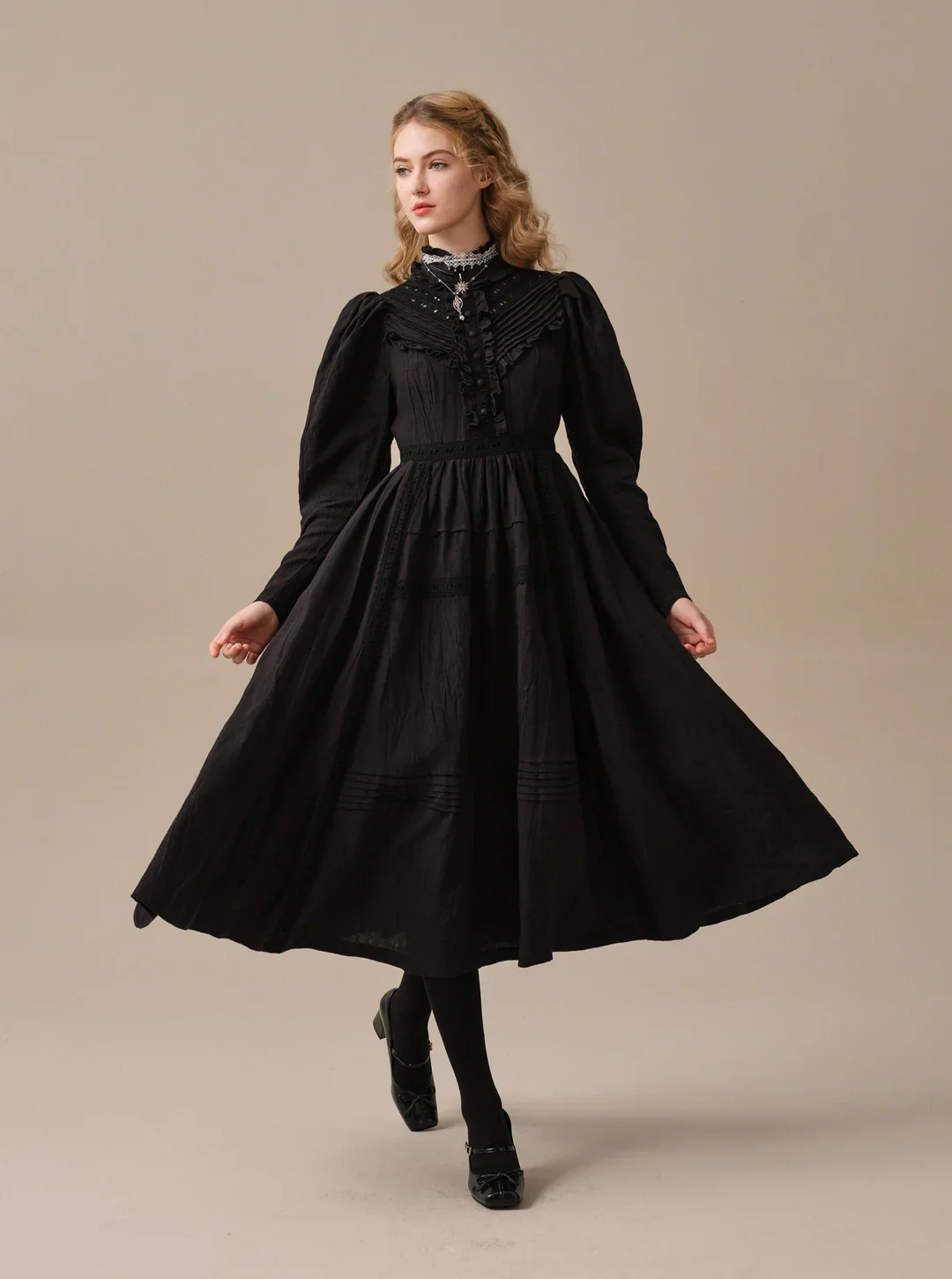 MARY 18 | VINTAGE LINEN DRESS GOWN - Image 26