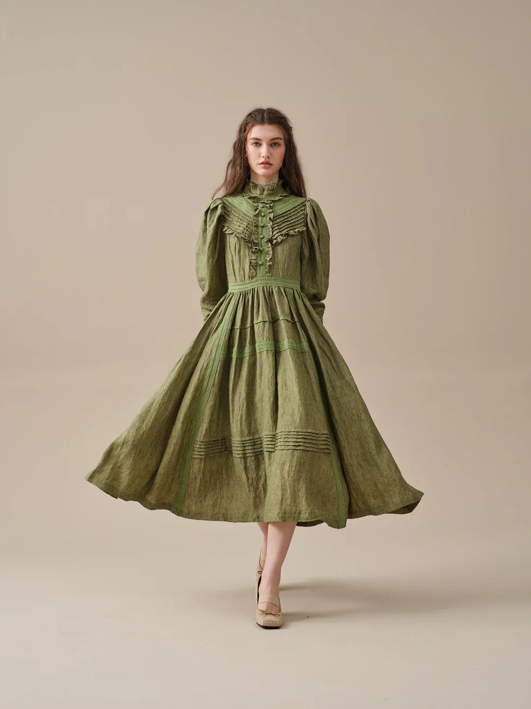 MARY 18 | VINTAGE LINEN DRESS GOWN - Image 22