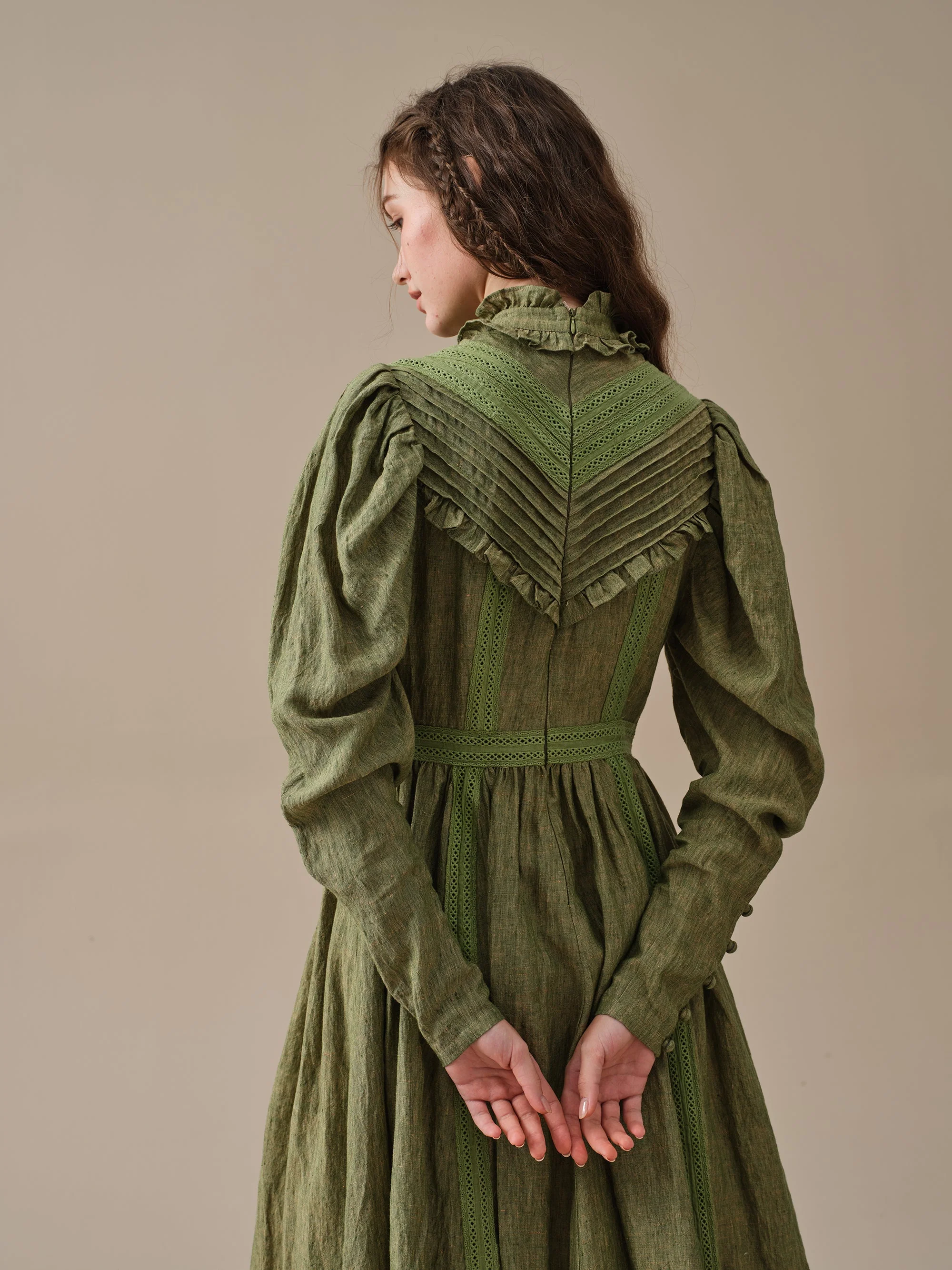 MARY 18 | VINTAGE LINEN DRESS GOWN - Image 22