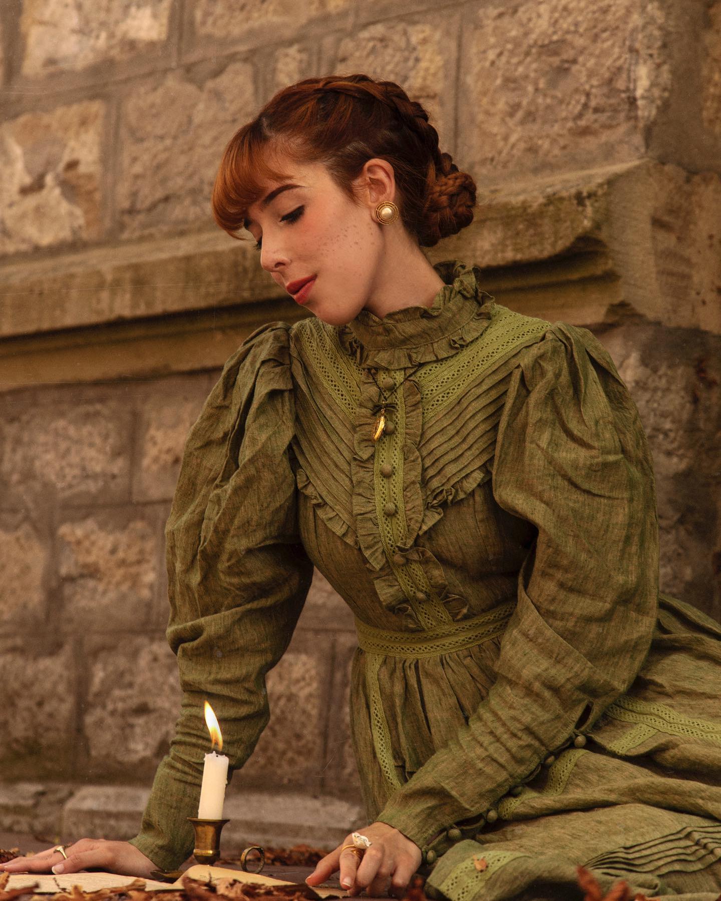 MARY 18 | VINTAGE LINEN DRESS GOWN - Image 7