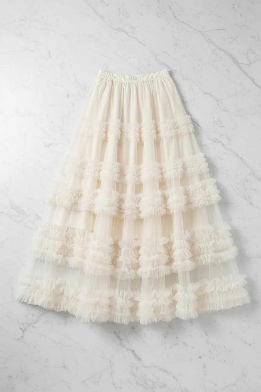Sally 14 | Romantic layered Tulle Skirt - Image 2