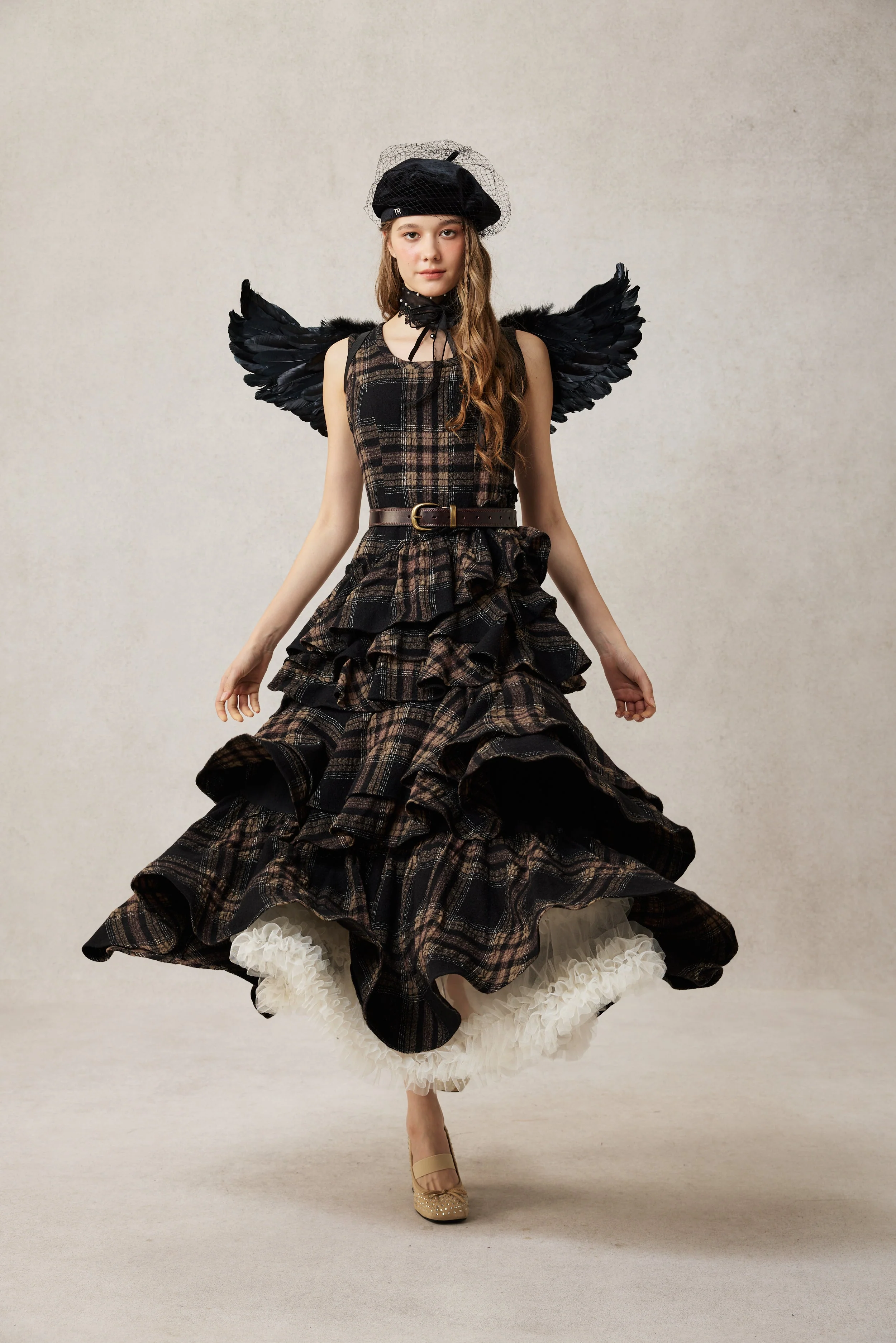 Offred 17 | 100% wool layered dress gown - Image 10