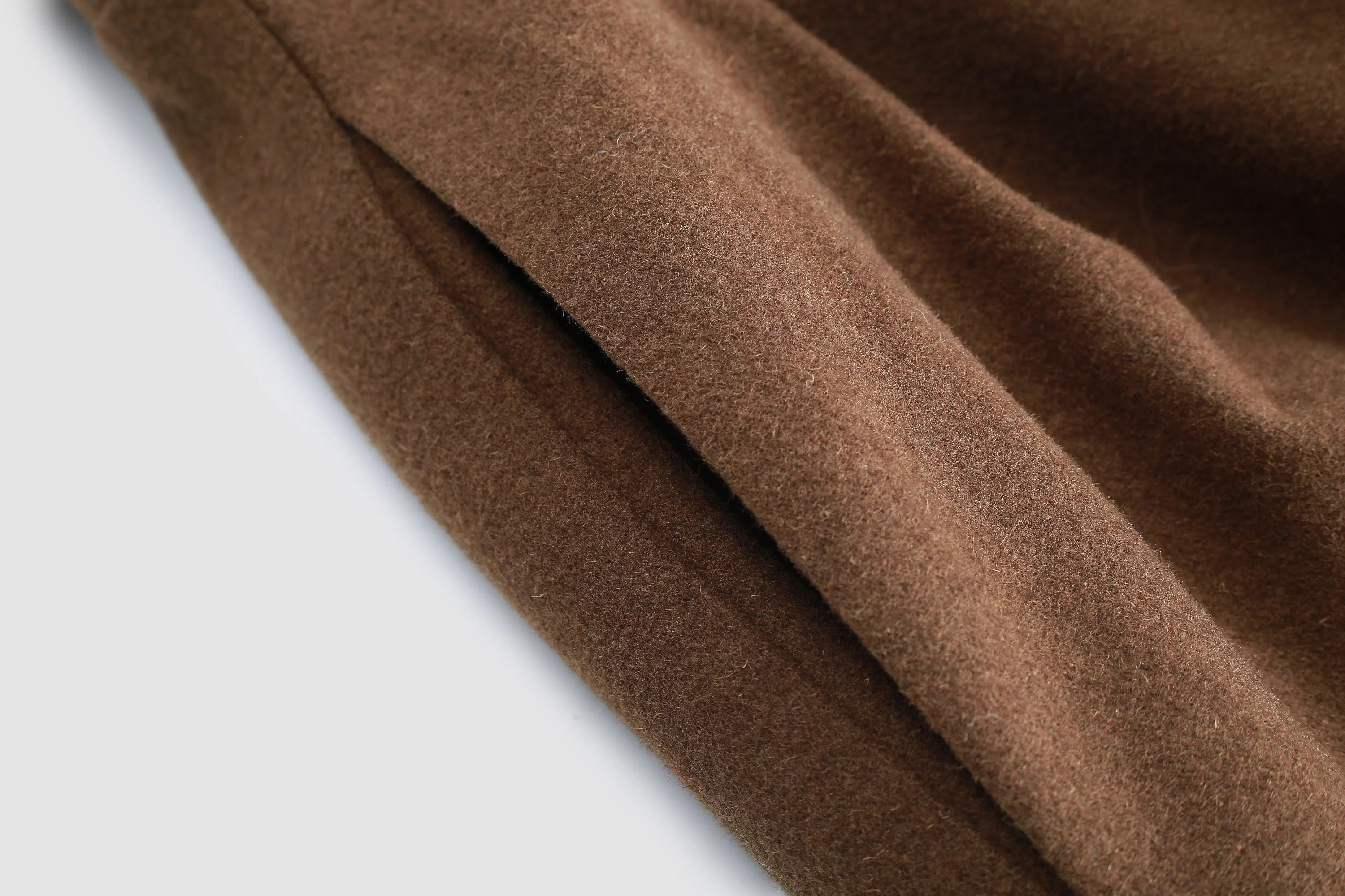 Naomi 33 | buttoned up wool skirt in brown - Image 4