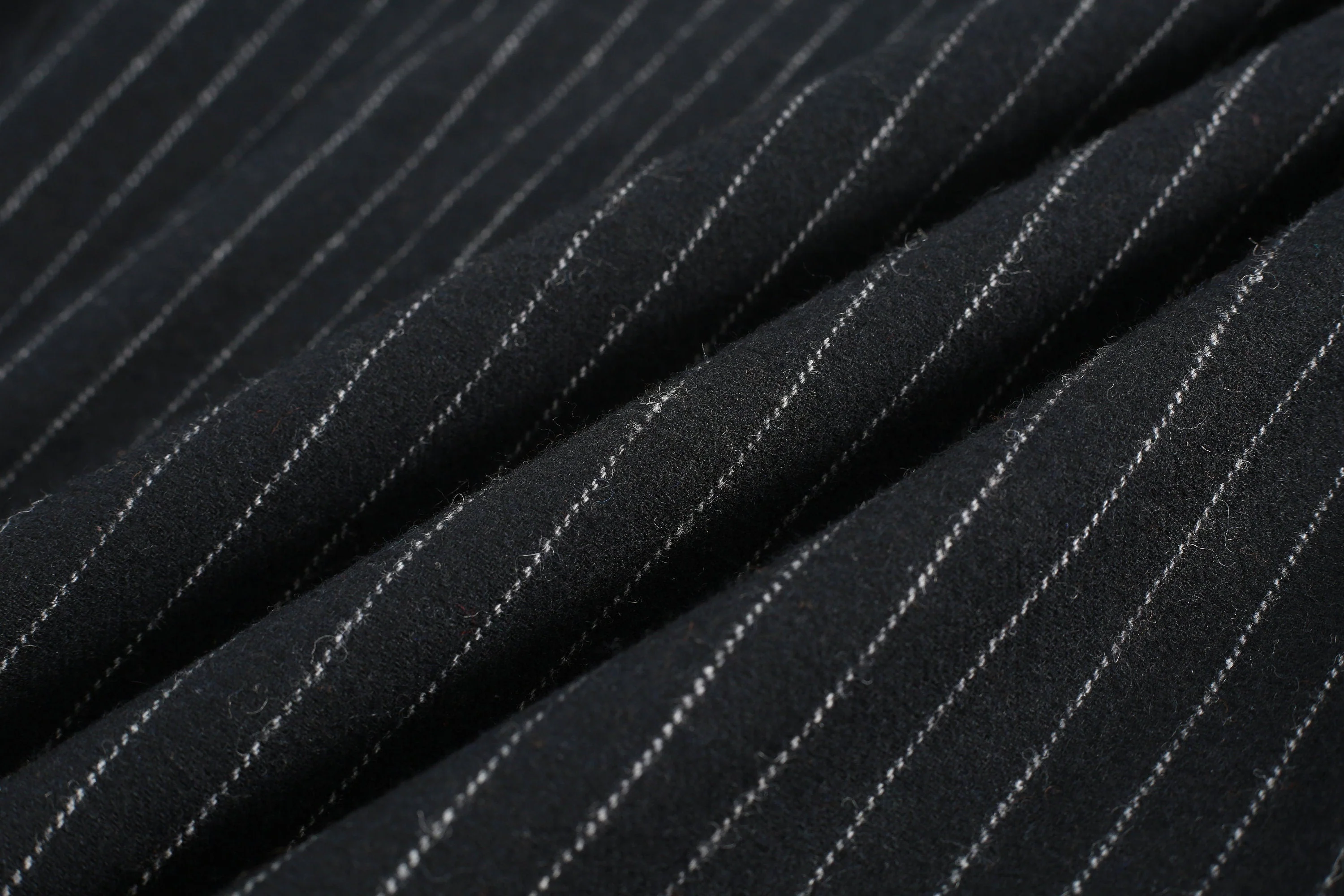 Santal 3 | Striped Wool Skirt in black - Image 14
