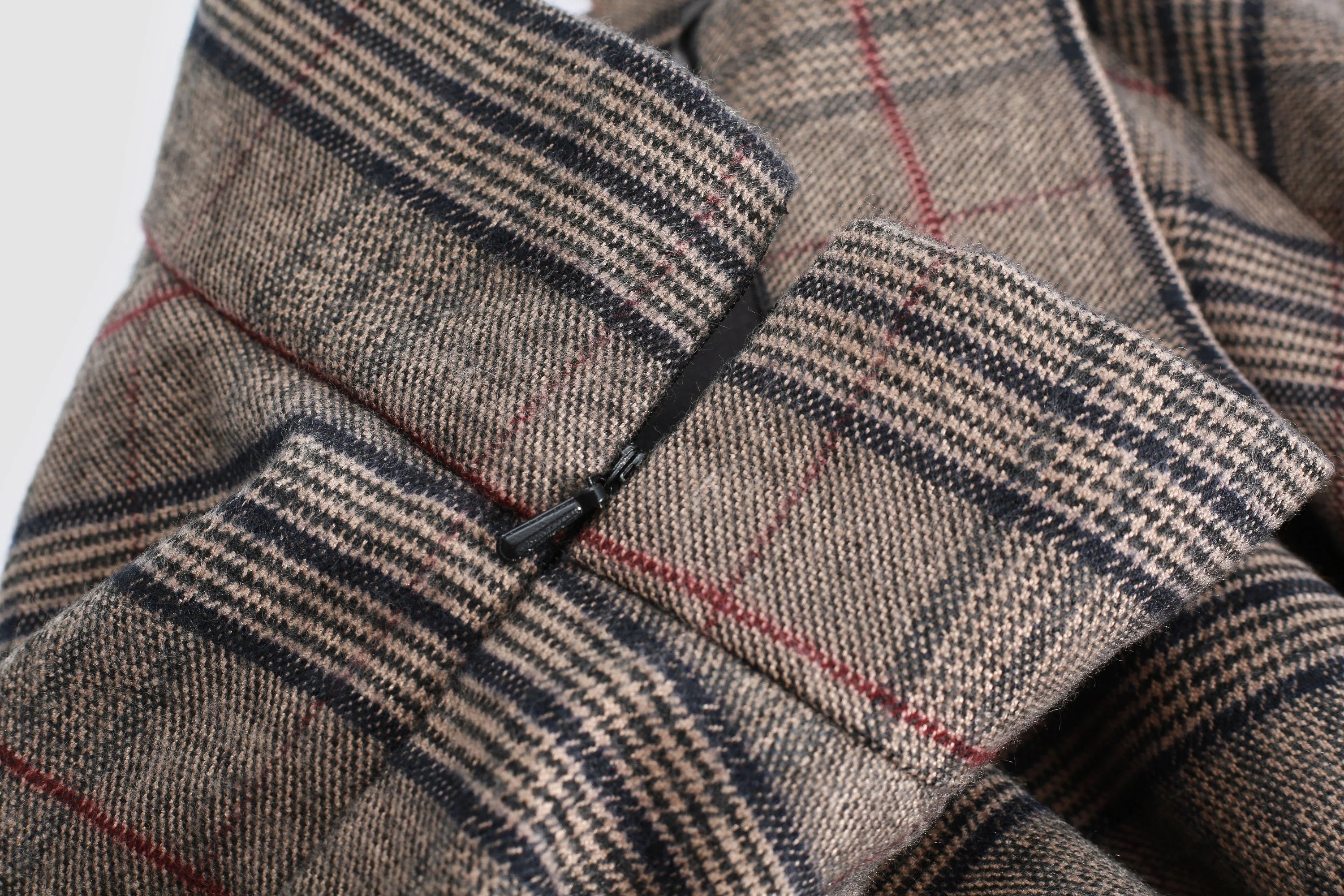 the Great Perhaps 2 | Tartan Wool Skirt in brown - Image 9