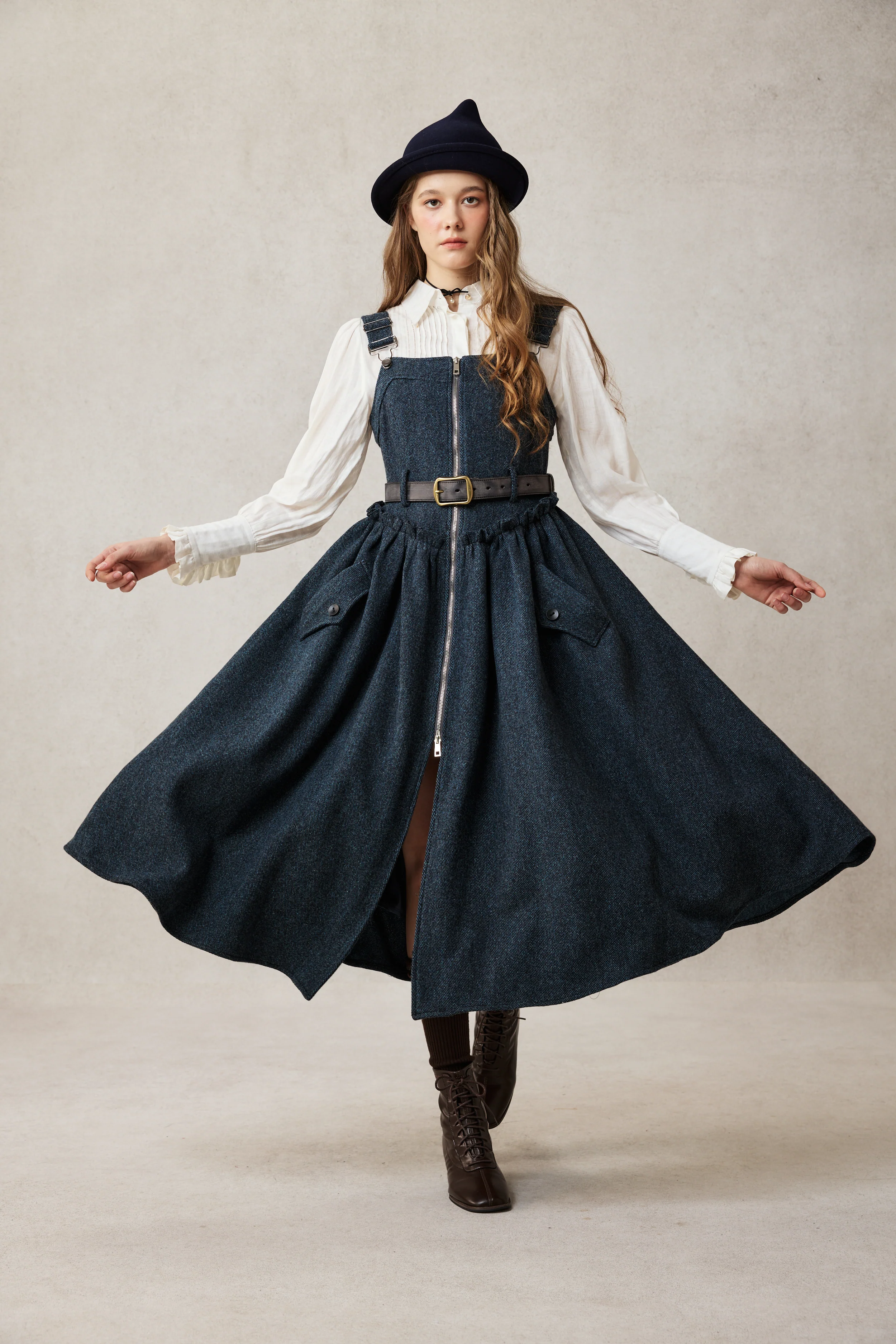 Tess 31 |100% Wool Halter Dress - Image 13
