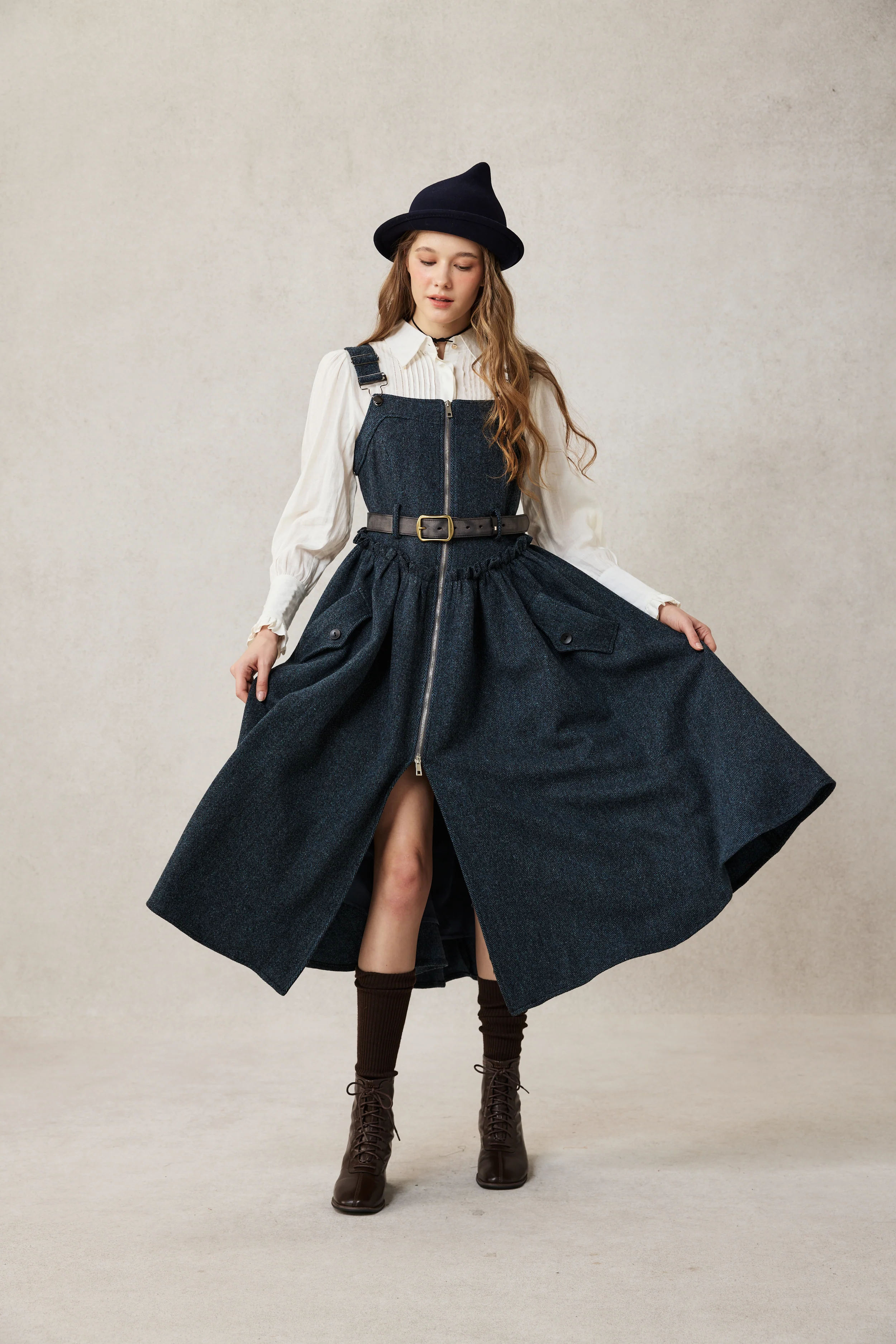 Tess 31 |100% Wool Halter Dress - Image 14