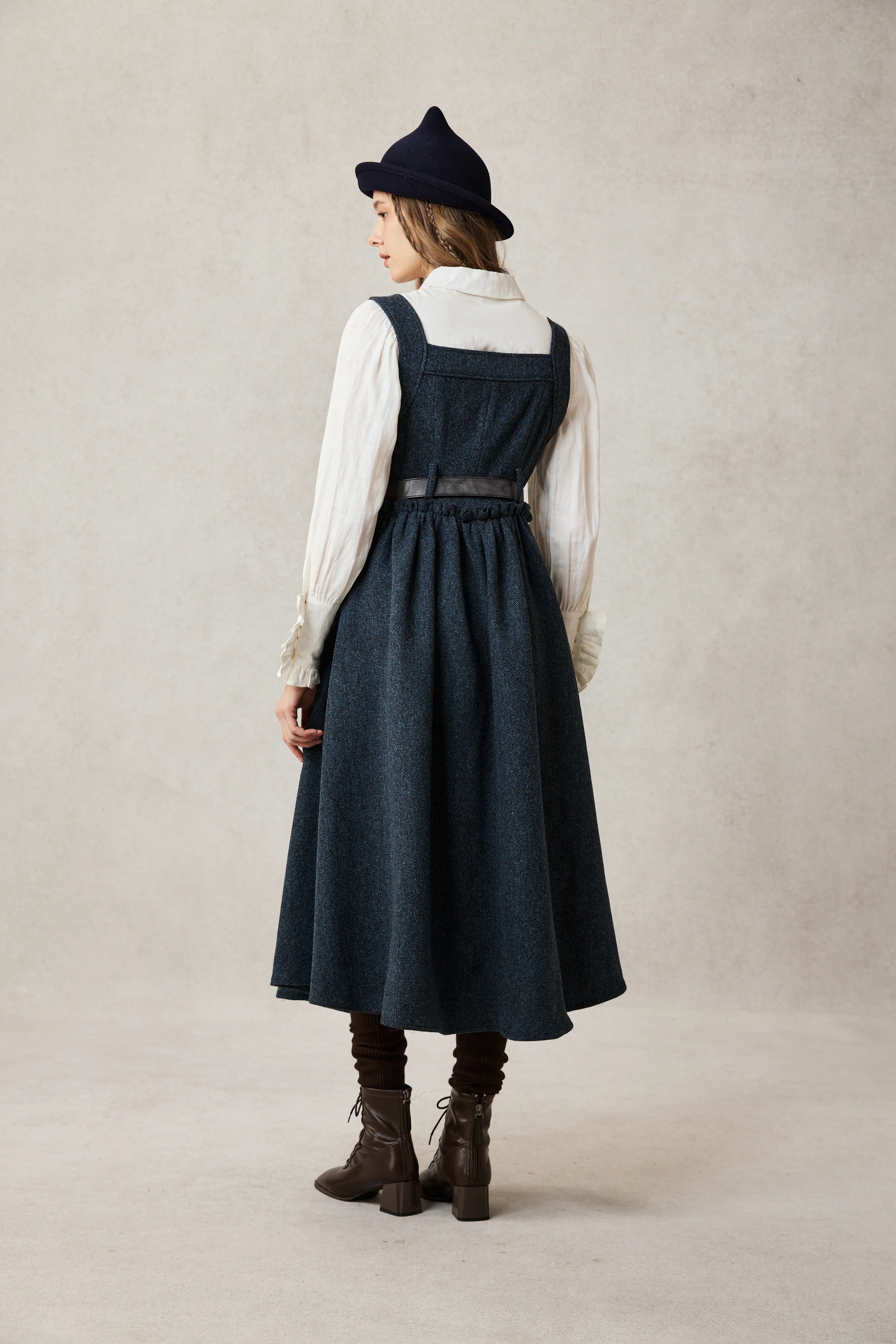 Tess 31 |100% Wool Halter Dress - Image 5