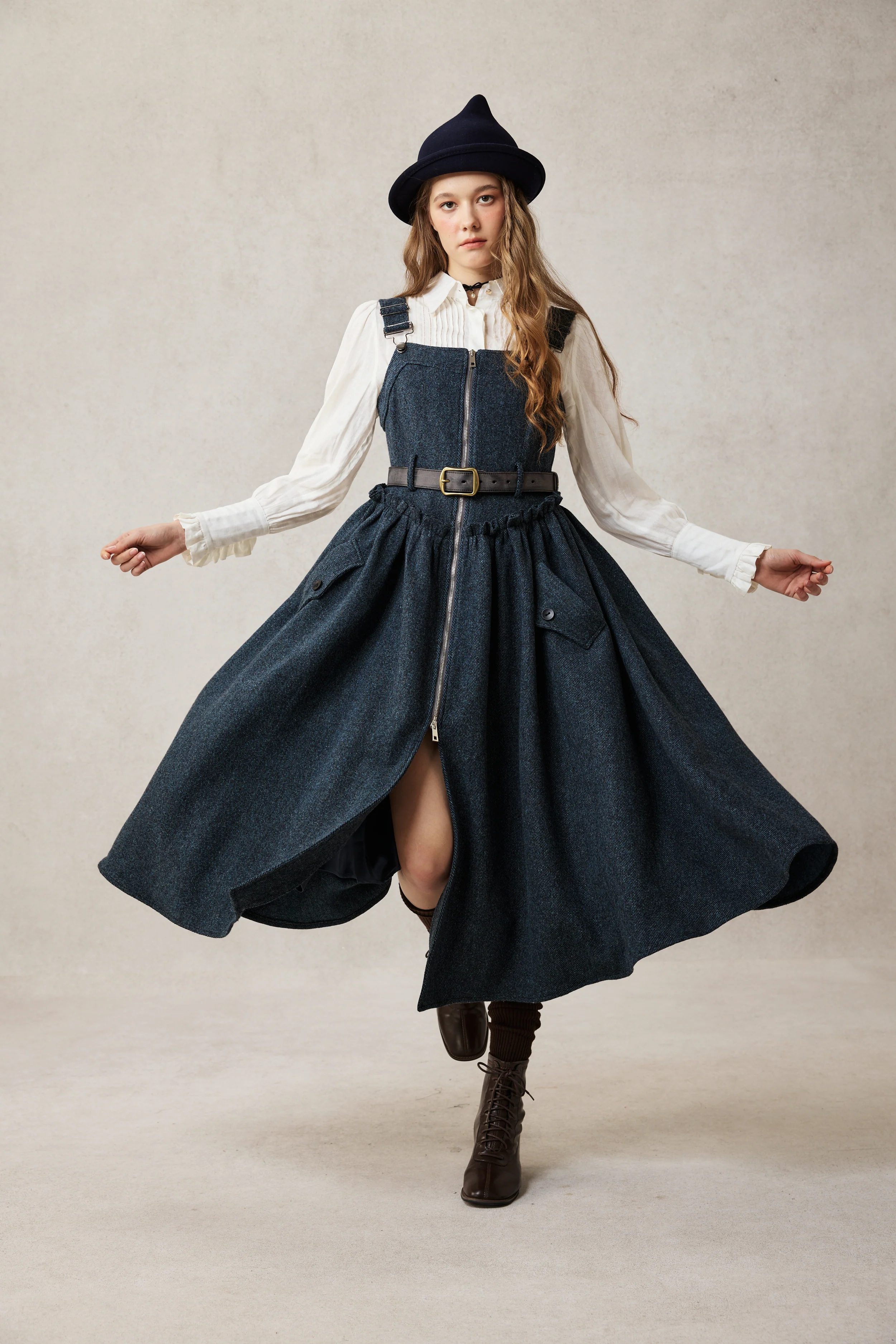 Tess 31 |100% Wool Halter Dress - Image 6