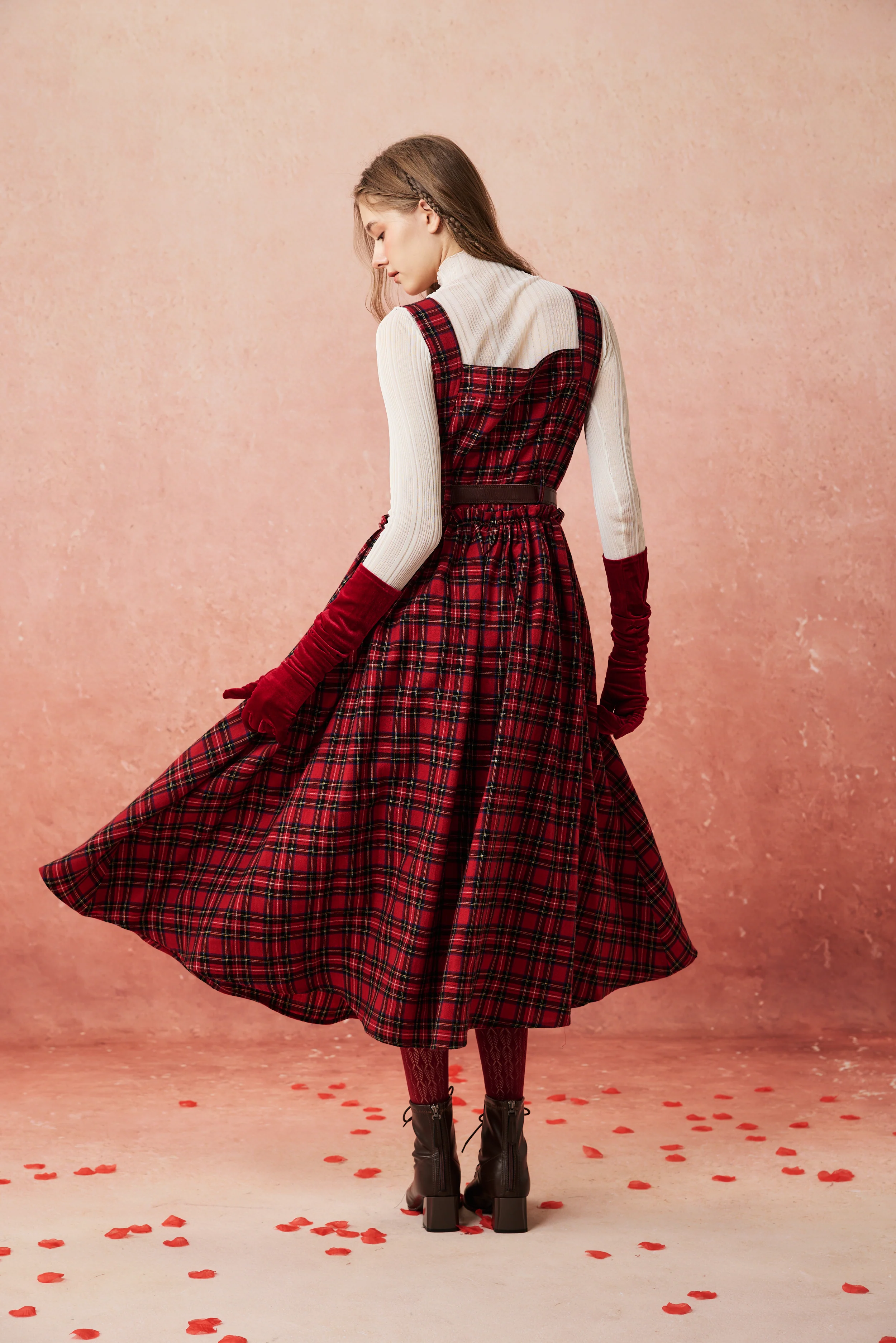 Tess 31 |100% Wool Halter Dress - Image 11