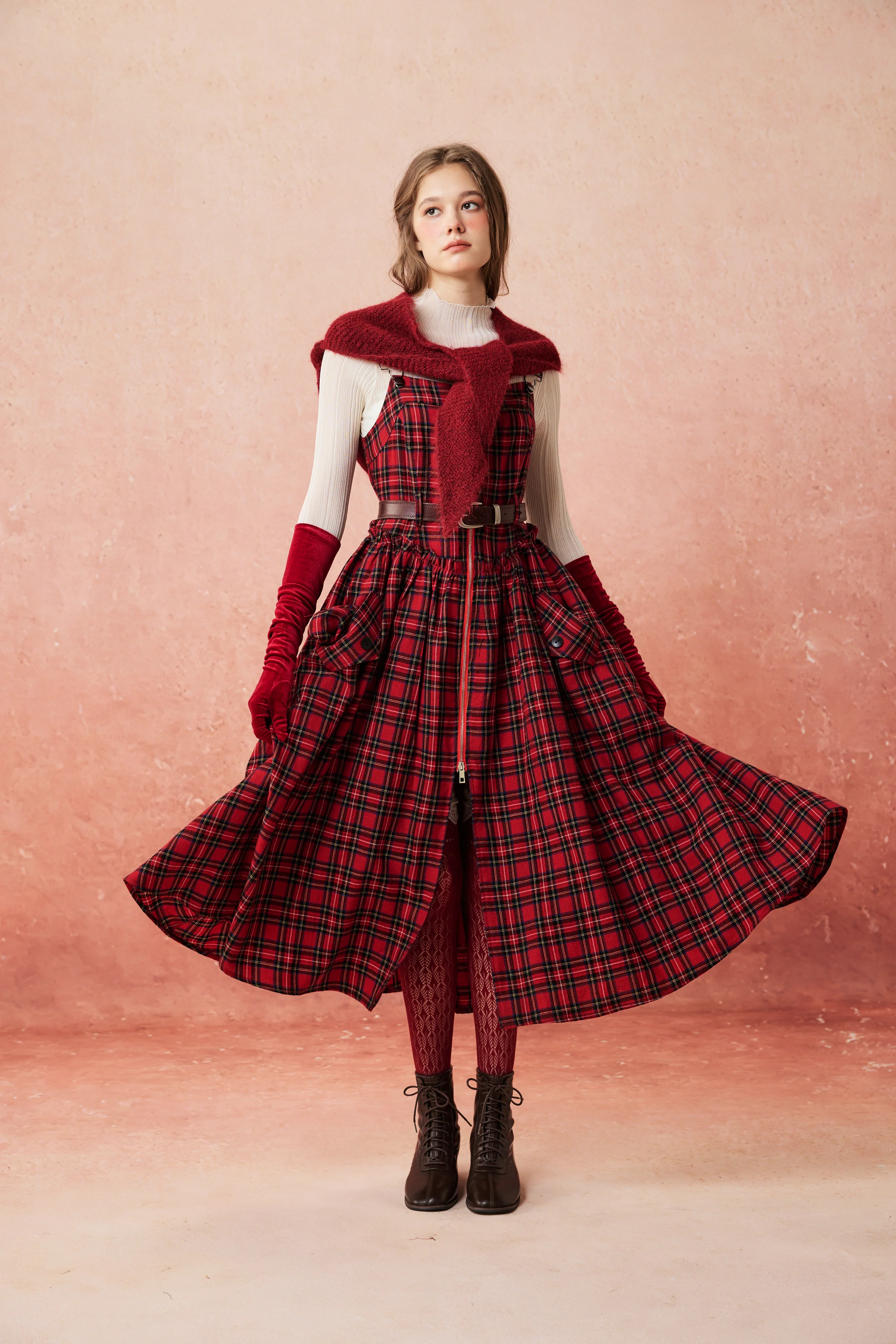 Tess 31 |100% Wool Halter Dress - Image 13