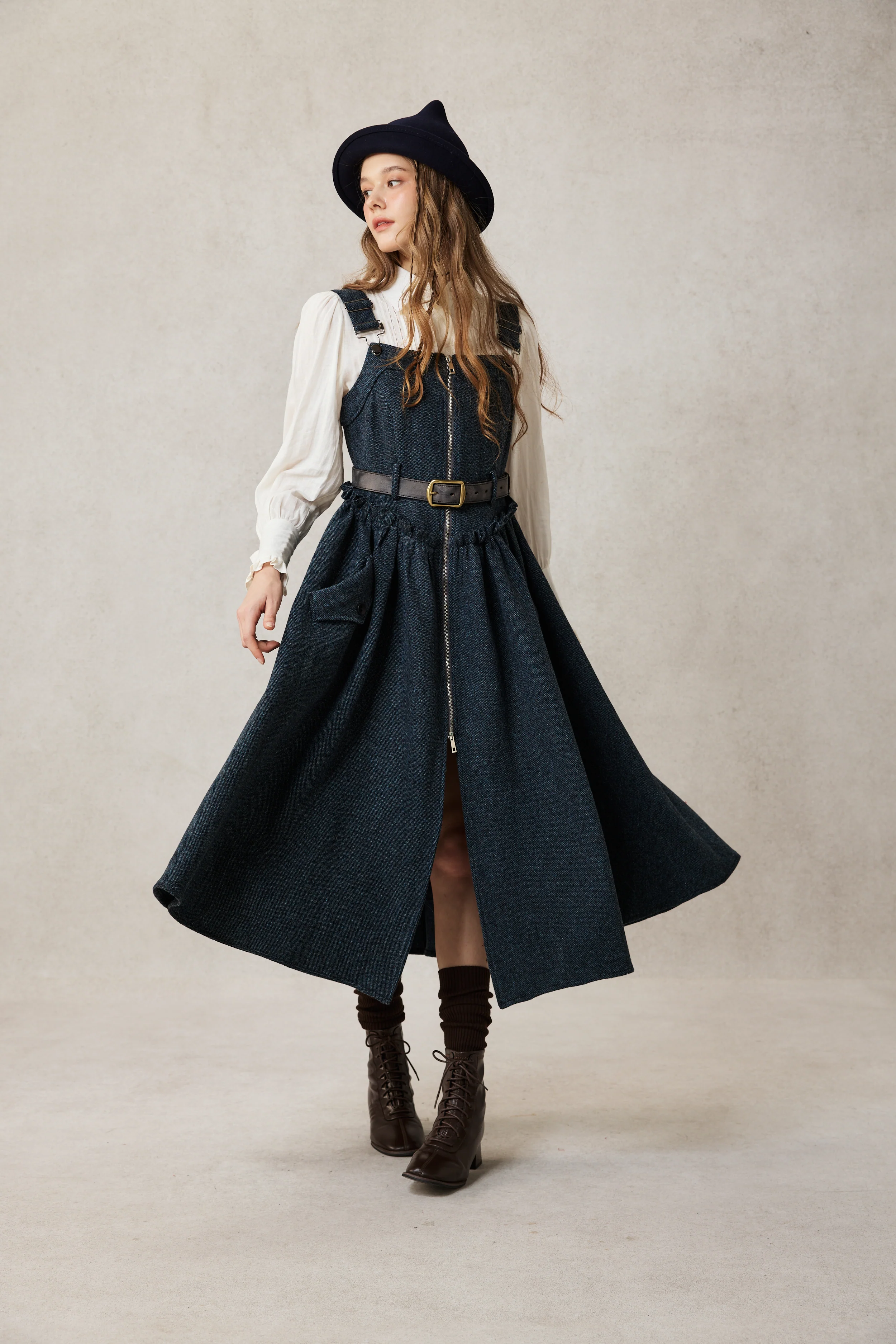 Tess 31 |100% Wool Halter Dress - Image 23