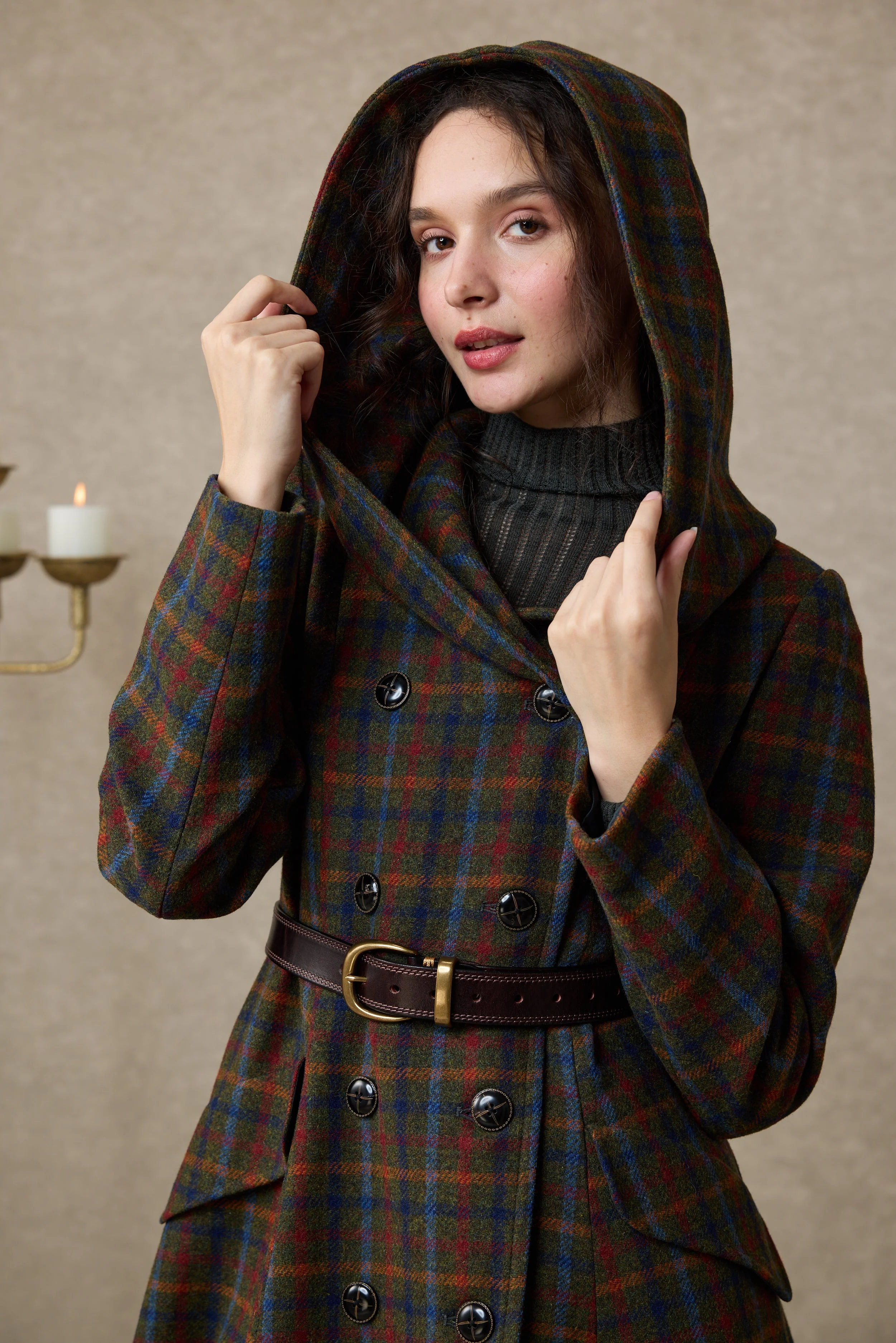 Trista 24 | 100% twill wool hooded coat - Image 11