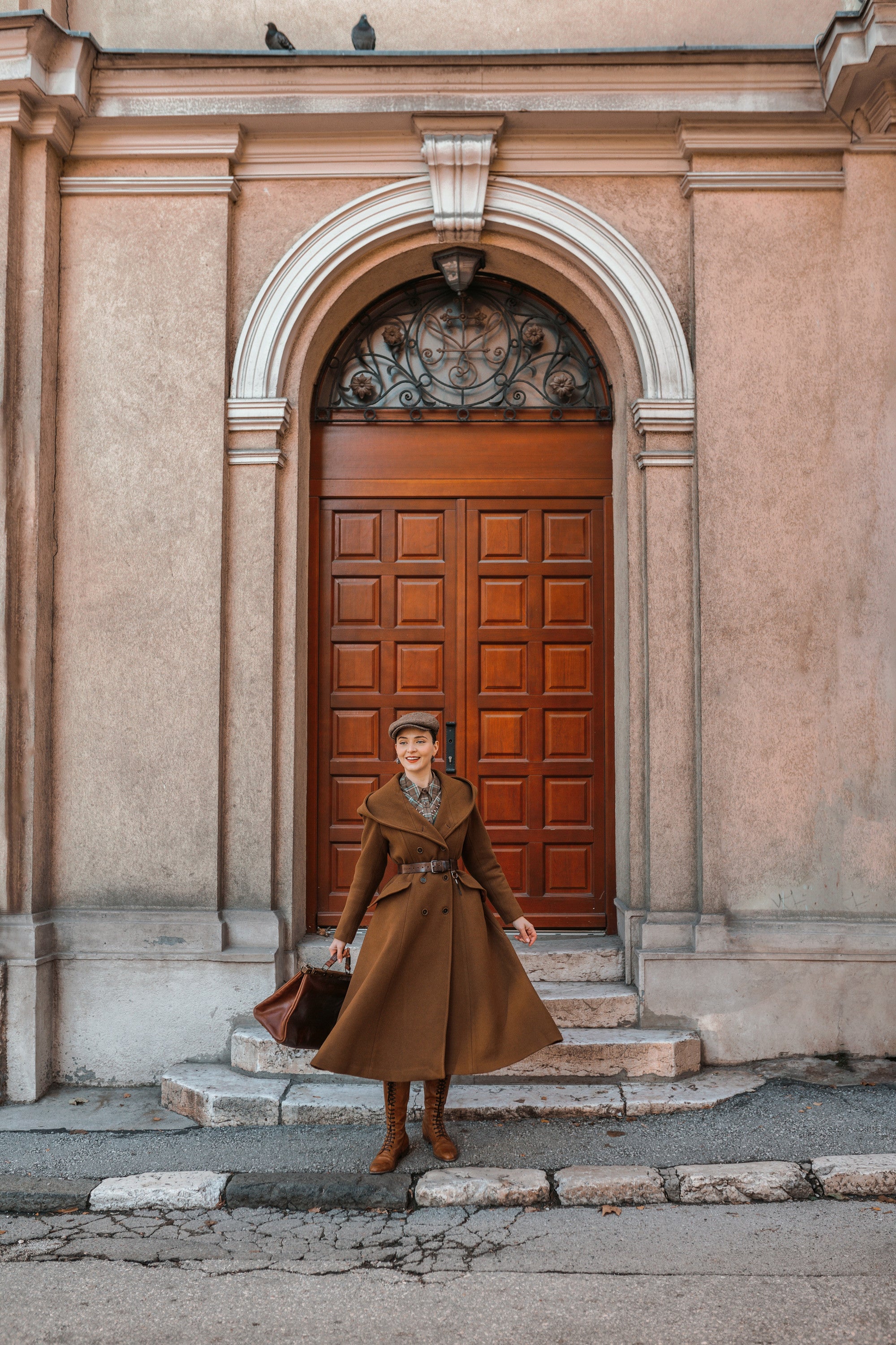 Trista 24 | 100% twill wool hooded coat - Image 18