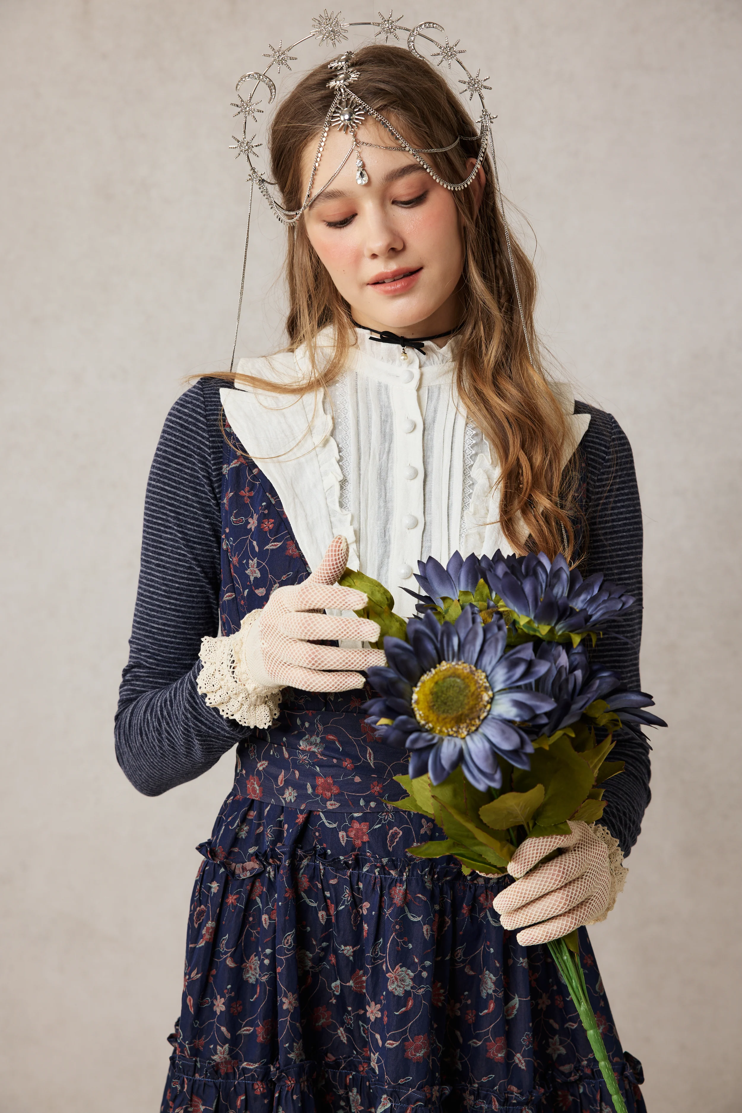 Úrsula 24 | Vintage linen Tiered Dress - Image 17
