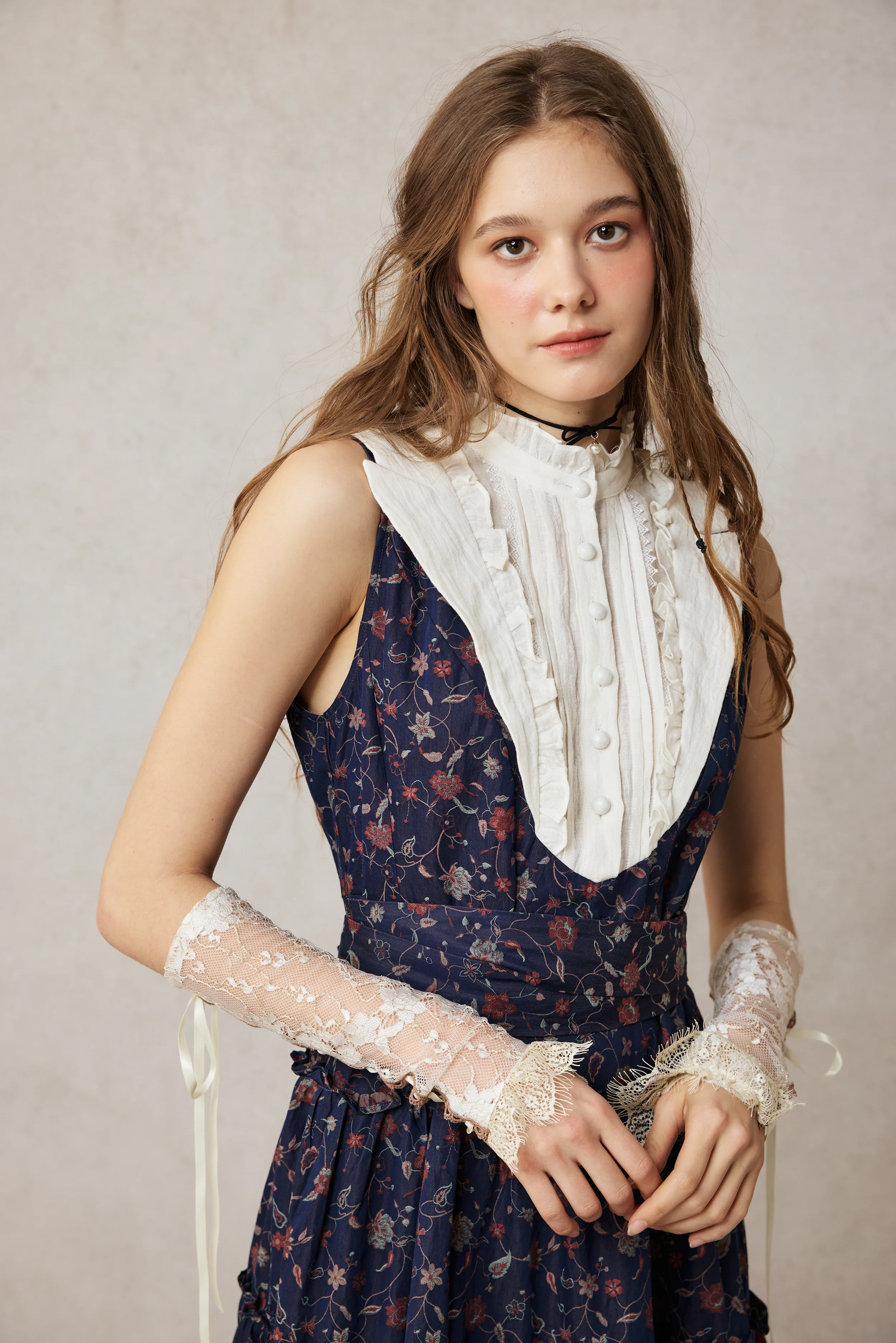 Úrsula 24 | Vintage linen Tiered Dress - Image 11
