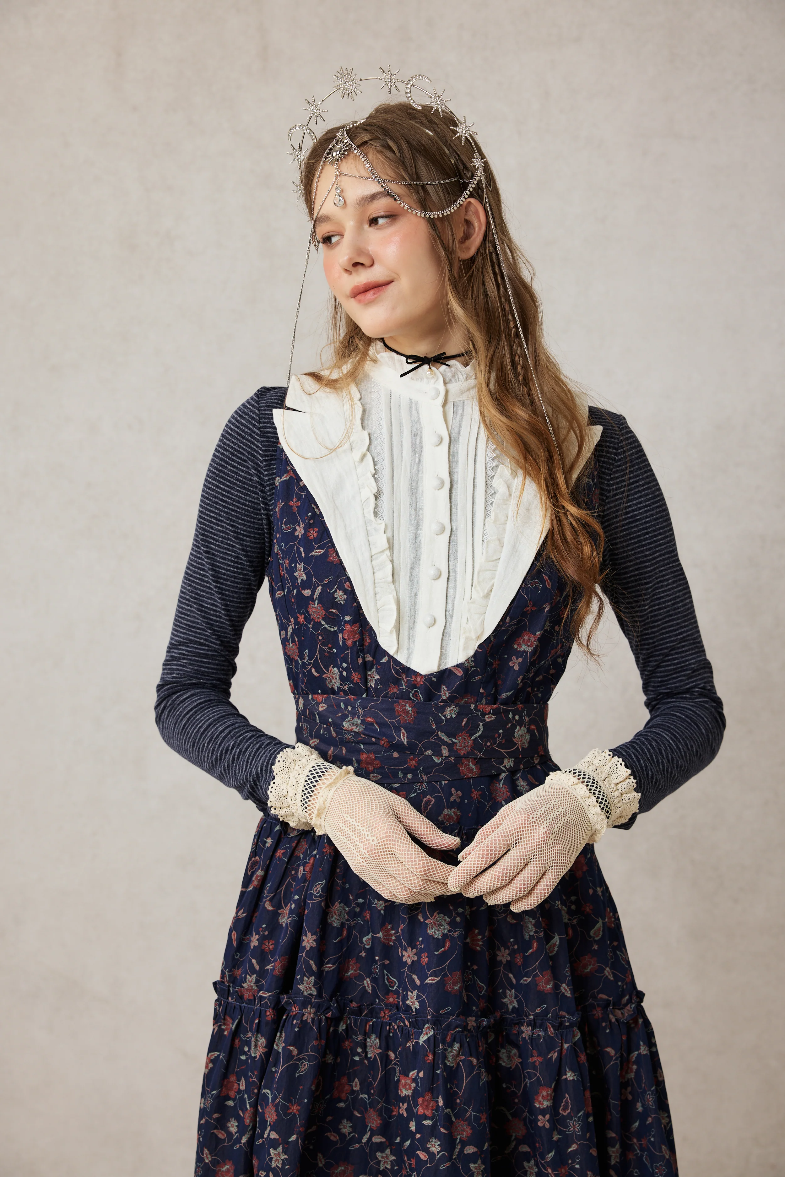 Úrsula 24 | Vintage linen Tiered Dress - Image 18