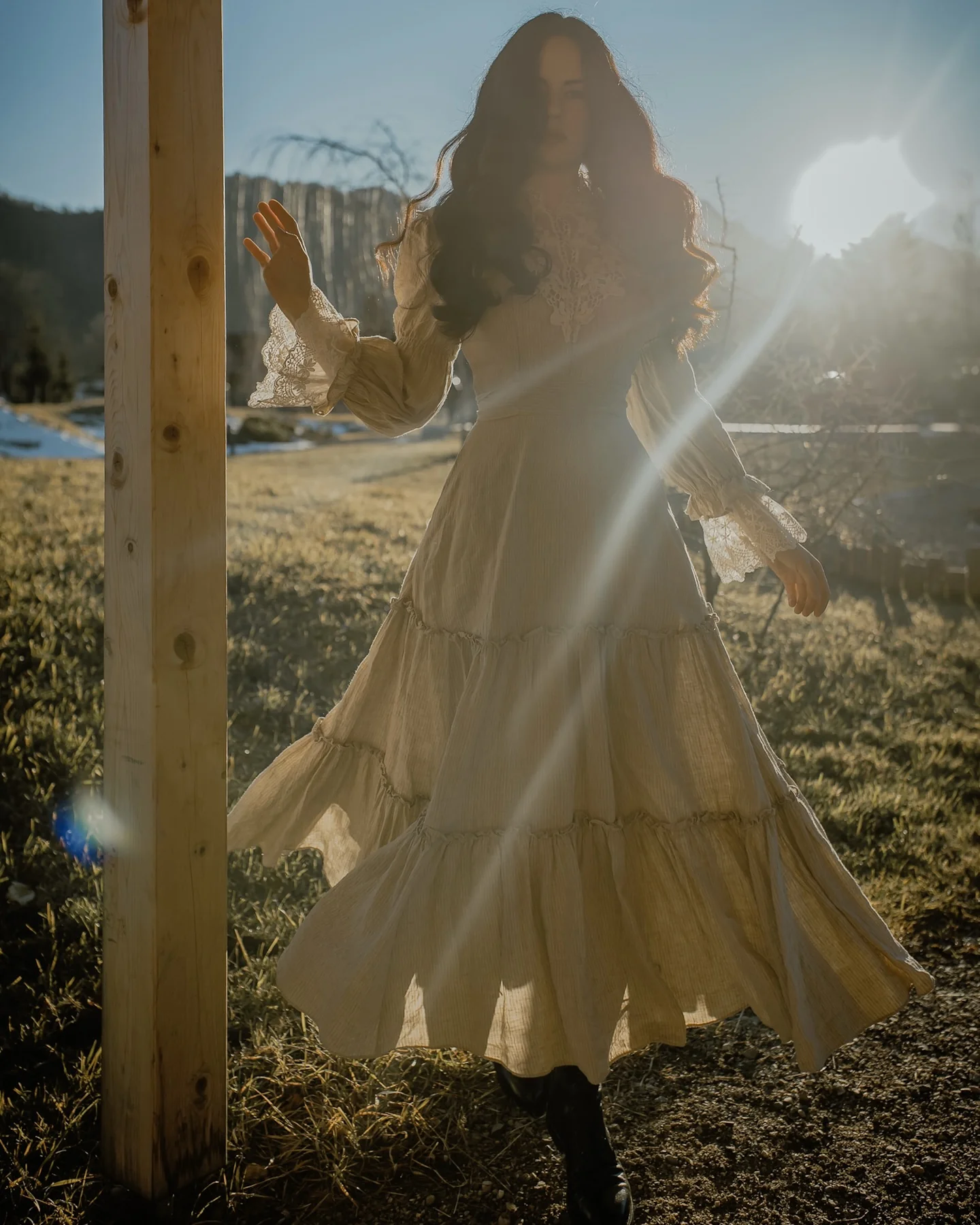 Leona 21 | Lace Maxi Linen Dress - Image 15
