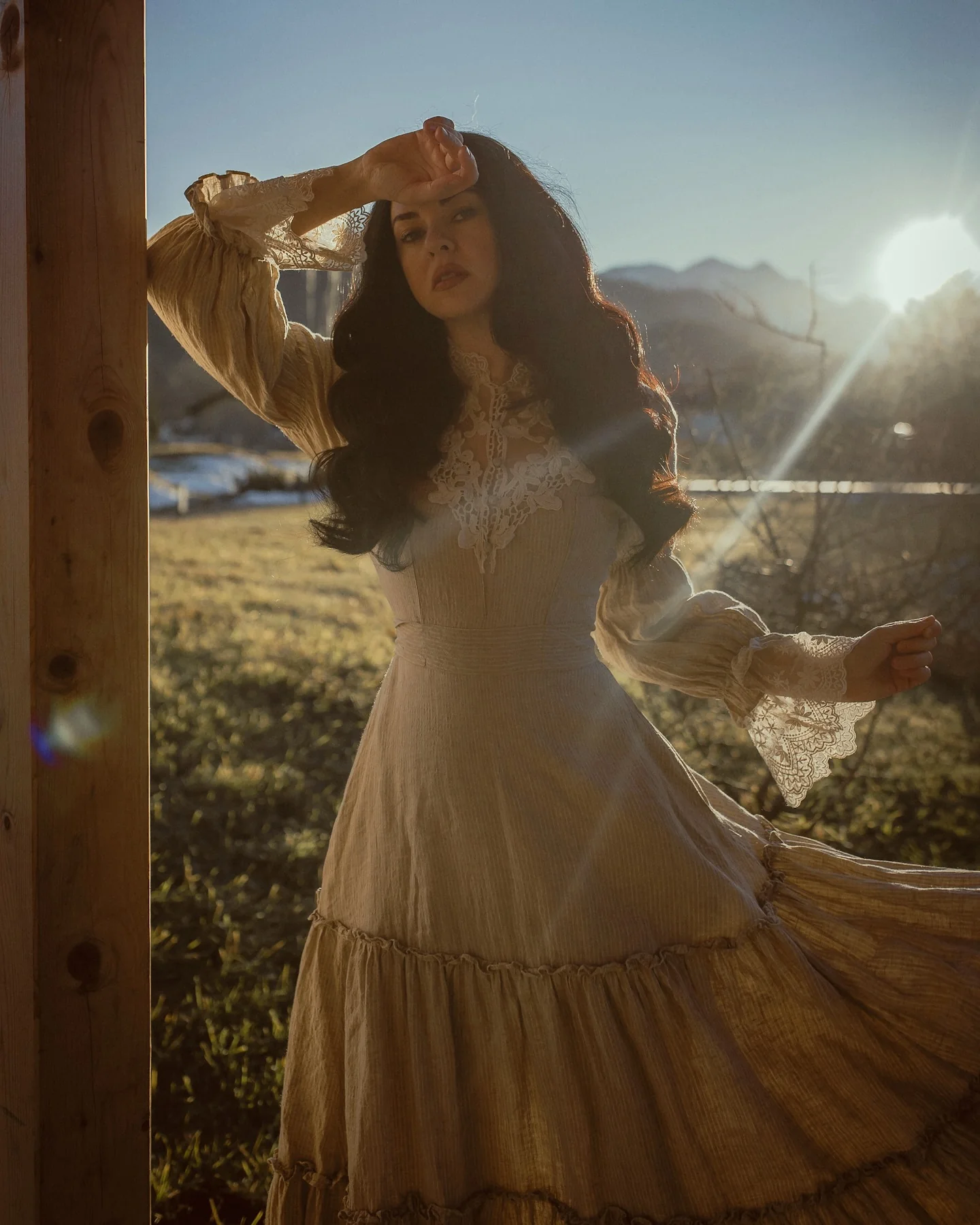 Leona 21 | Lace Maxi Linen Dress - Image 11