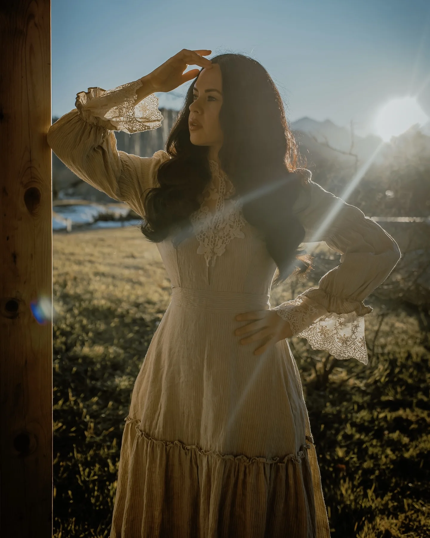 Leona 21 | Lace Maxi Linen Dress - Image 12