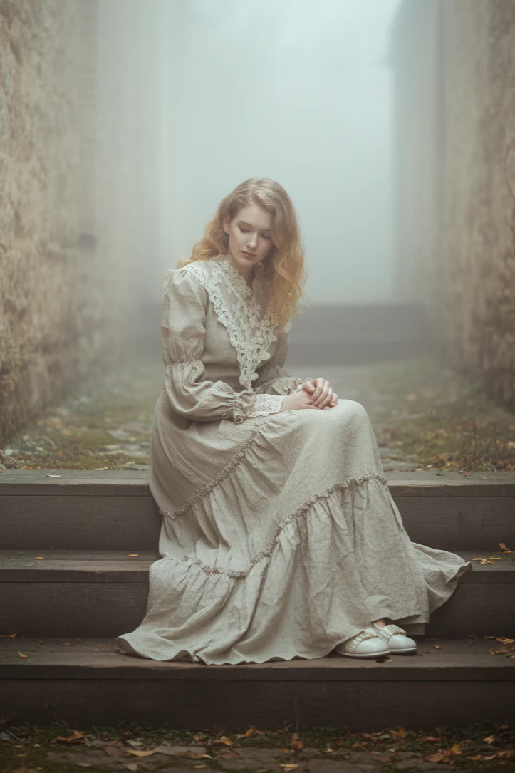 Leona 21 | Lace Maxi Linen Dress - Image 8