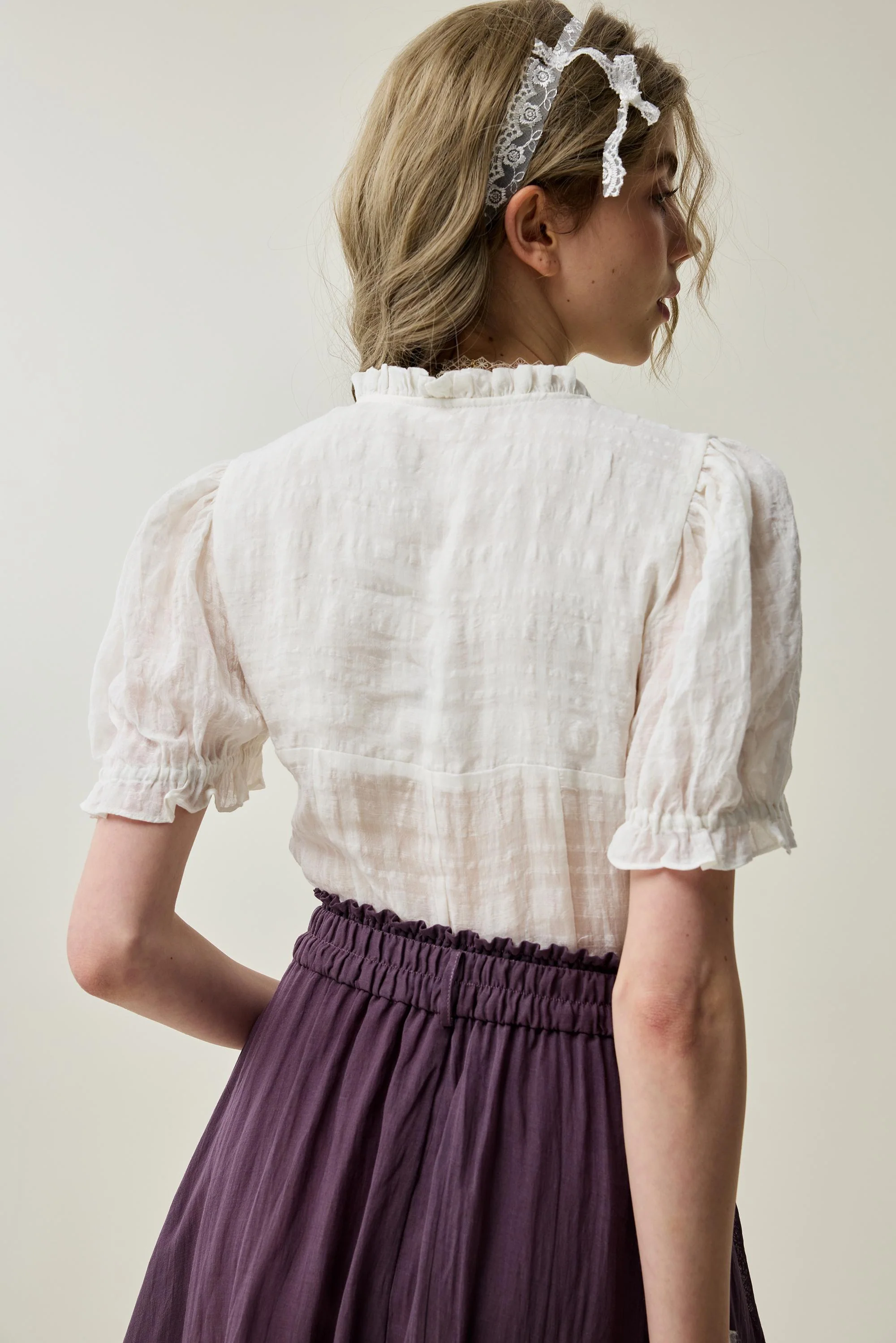 Dorothy 27 | Ruffled maxi linen skirt - Image 10