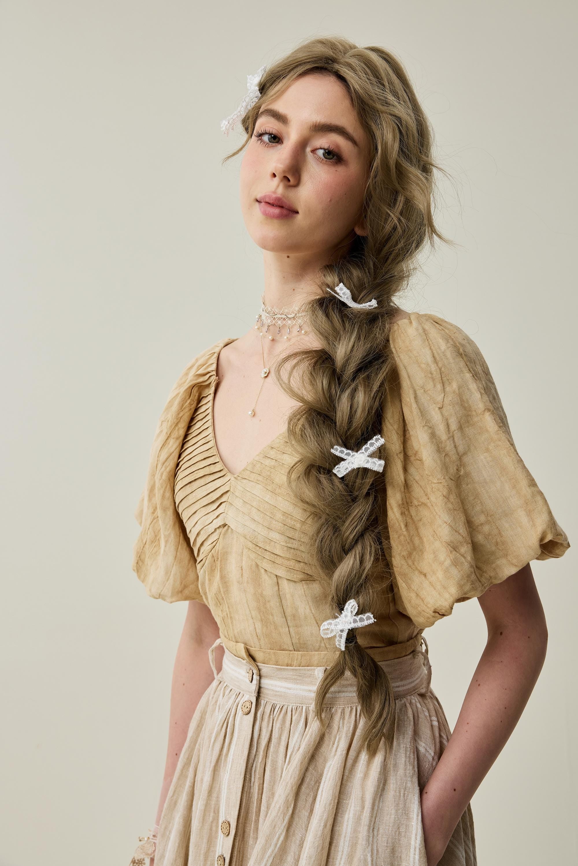 Dorothy 27 | Ruffled maxi linen skirt - Image 5