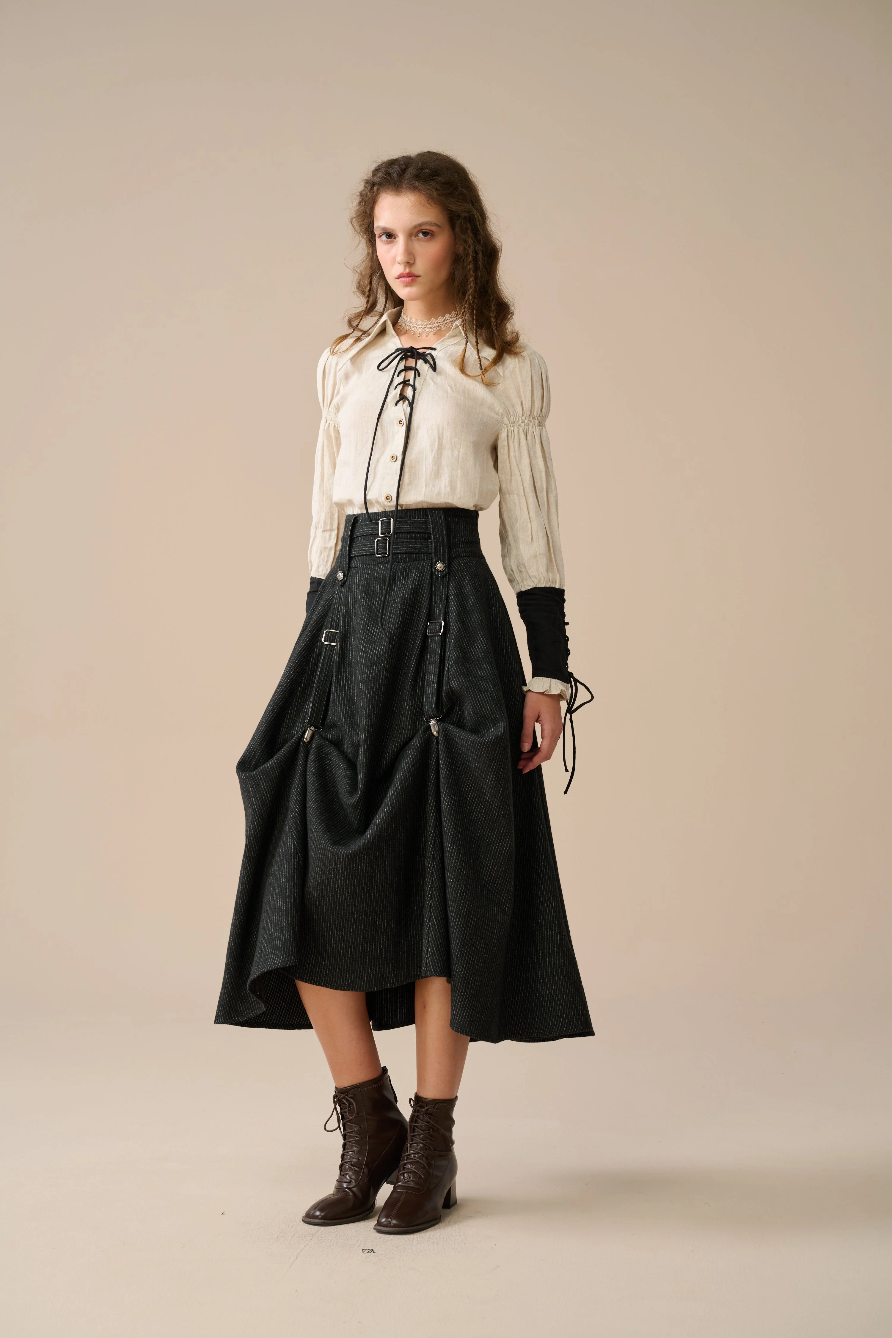 Cynthia 16 | Adjustable wool skirt - Image 12