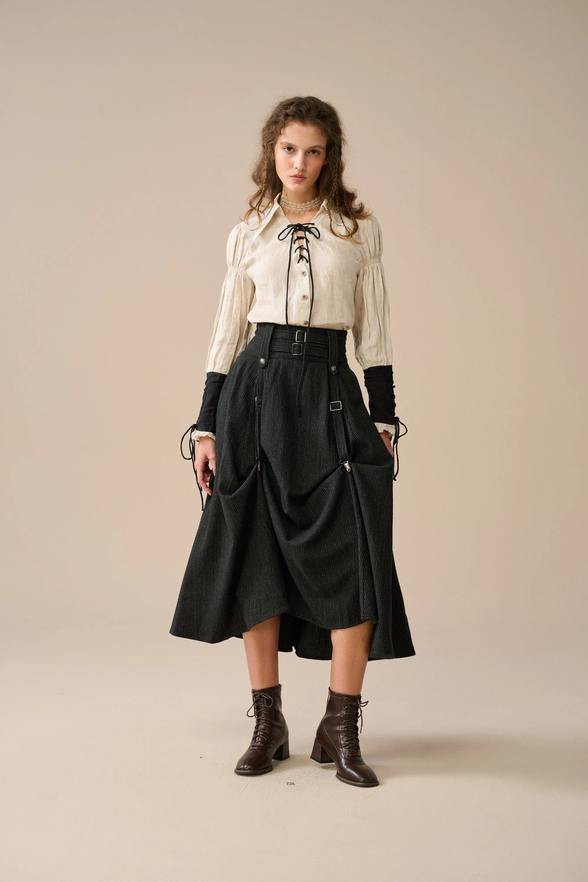 Cynthia 16 | Adjustable wool skirt - Image 5
