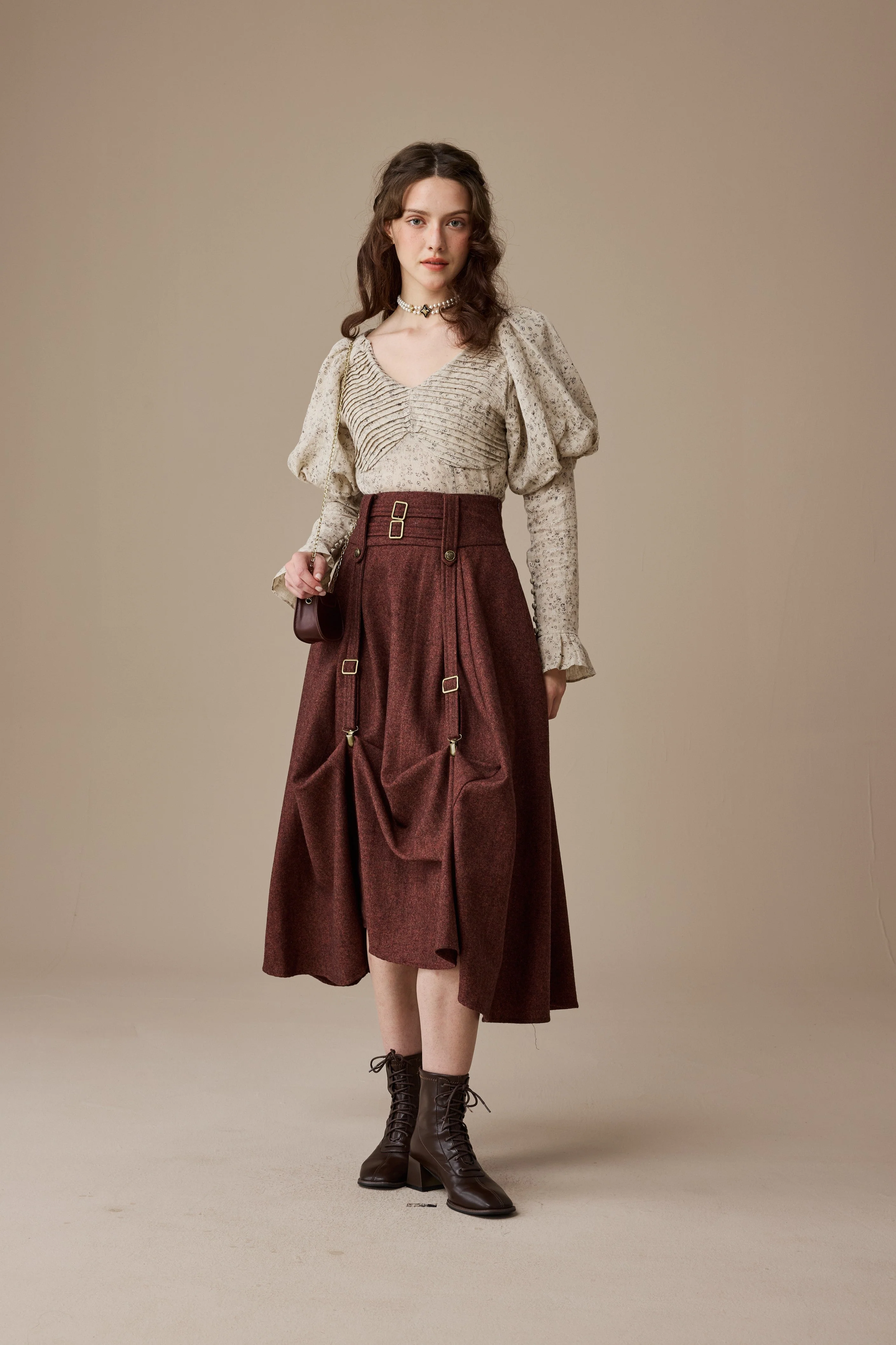 Cynthia 16 | Adjustable wool skirt - Image 24