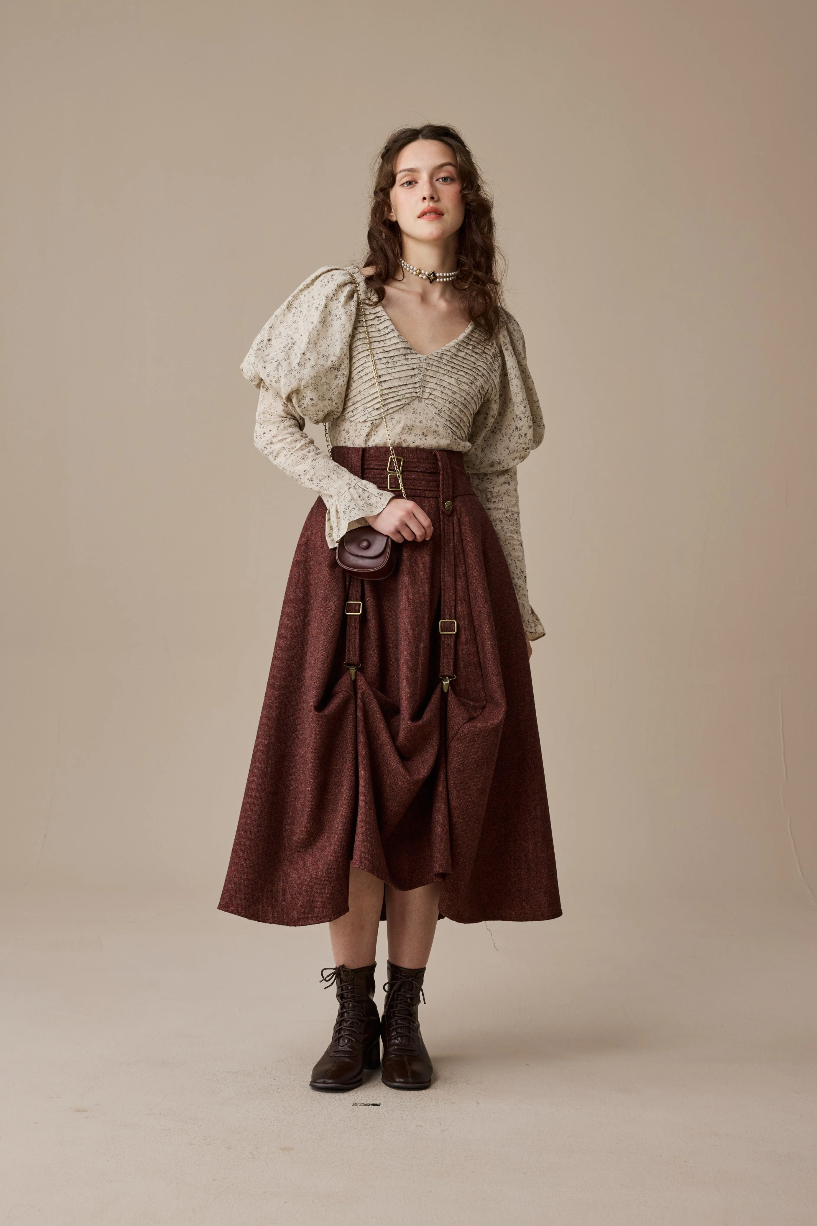 Cynthia 16 | Adjustable wool skirt - Image 25