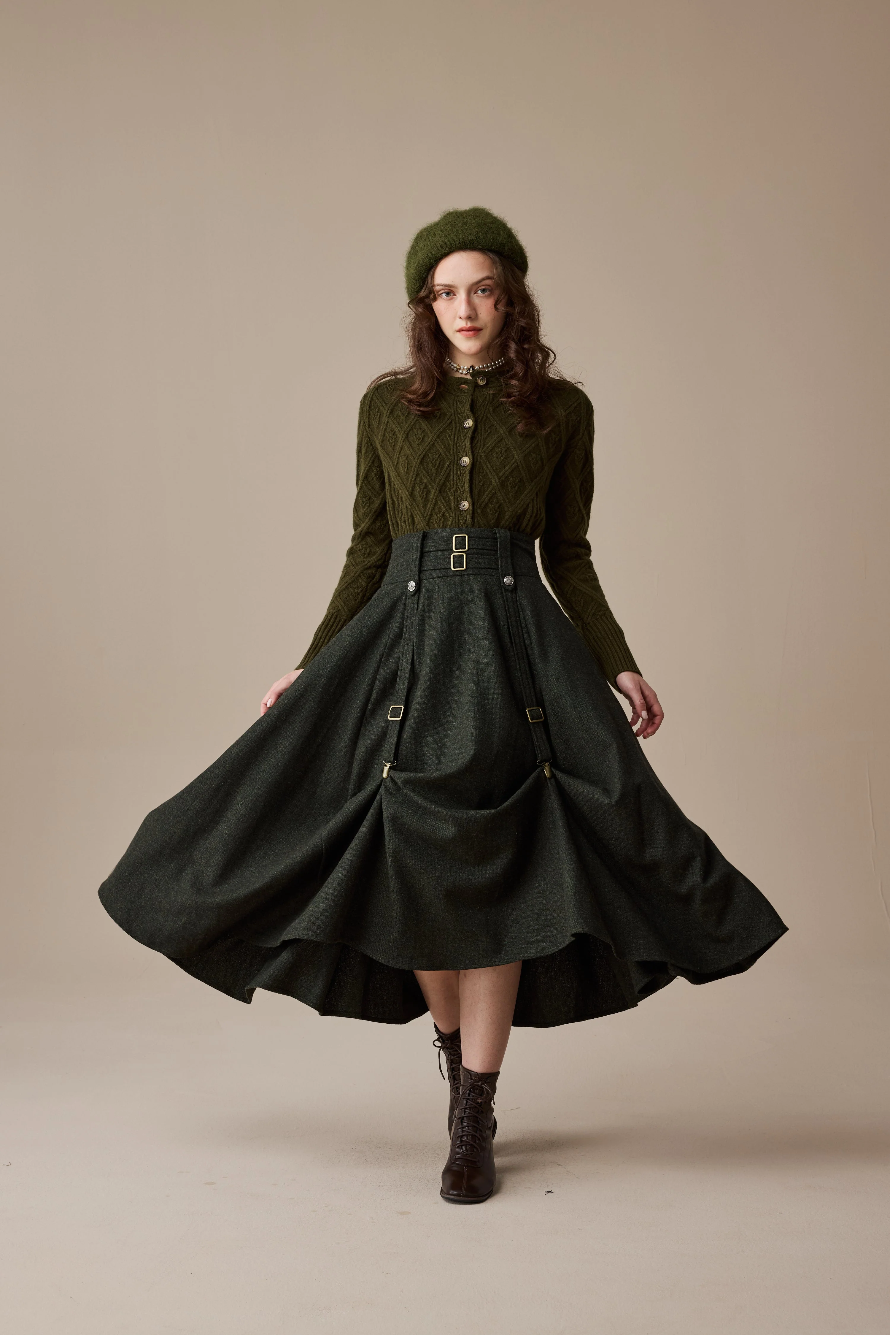 Cynthia 16 | Adjustable wool skirt - Image 21